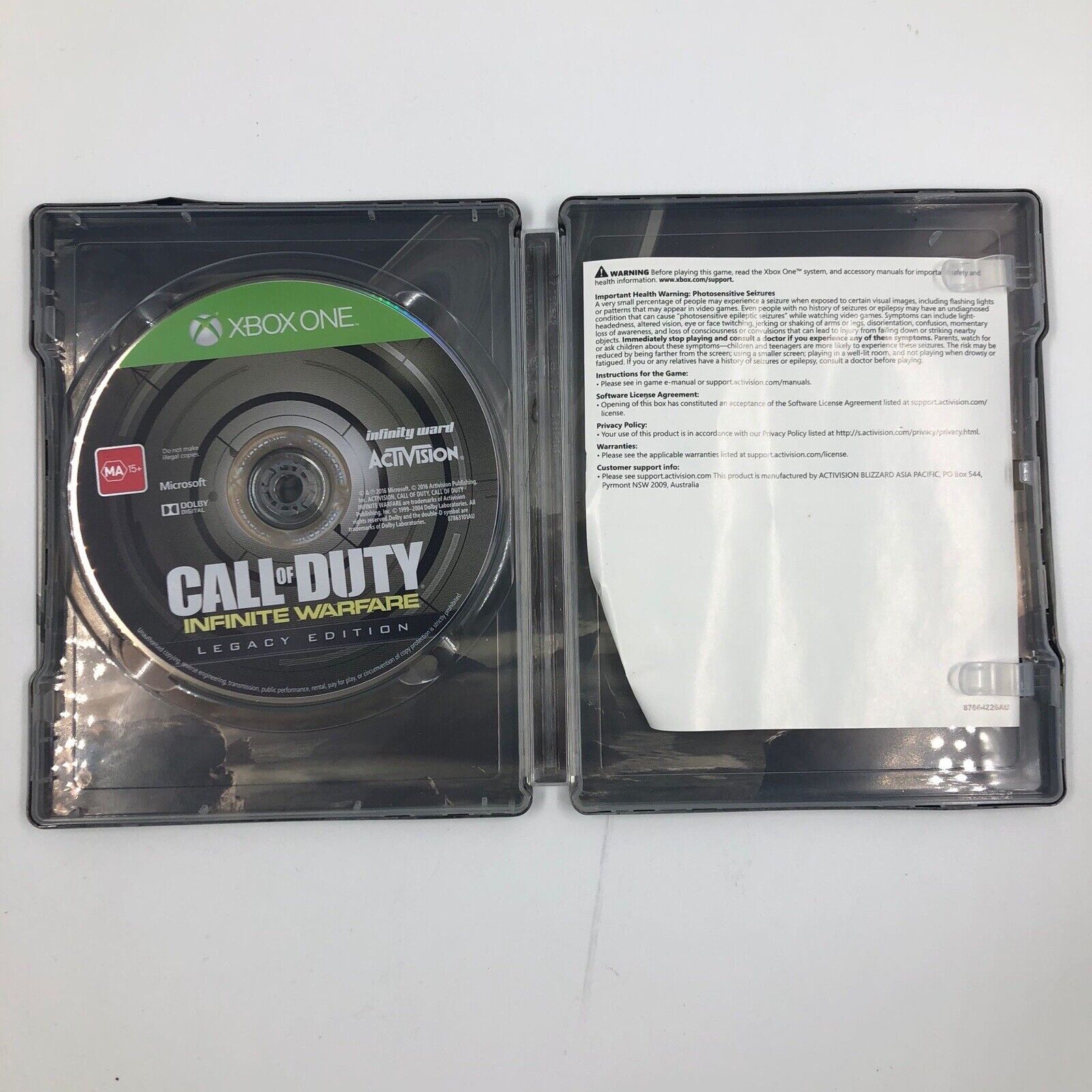 Call of Duty Infinite Warfare Xbox One Legacy Edition Steelbook Game - Limited Collector's Edition for Xbox One Gaming Enthusiasts | Perfect for Action-Packed Gaming Nights and Collector's Displays