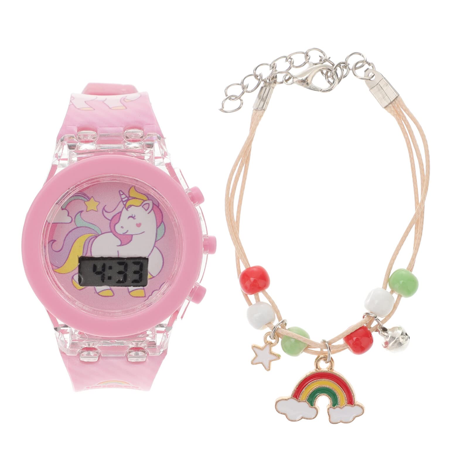 Balacoo Kids Digital Watch - 3D Cute Unicorn Silicone Watch for Girls & Boys, Light Up Glowing Children's Watch with Teacher Feature, Perfect for School, Playtime & Birthday Gifts