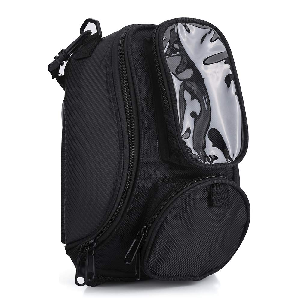 KIMISS 35x18x10cm Universal Motorcycle Tank Bag - Waterproof, Strong Magnetic, Oil-Resistant Riding Accessory for Harley, Honda, Yamaha & More - Perfect for Commuting, Touring & Adventure Rides