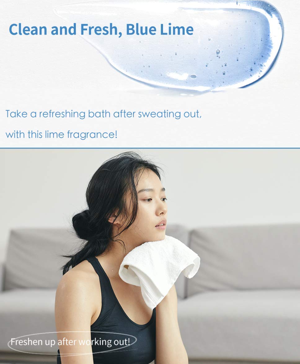 BODYLUV Puresome Vita Milk Shower Filter - Chlorine Removal & Vitamin Enriched Water Purifier with Refreshing Blue Lime Scent | For Healthy Skin & Hair Care in Bathroom