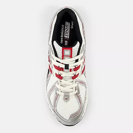 New Balance 1906R Sneakers for Men - Silver Metallic & Crimson Running Shoes - Lightweight Comfort for Jogging, Gym & Casual Wear