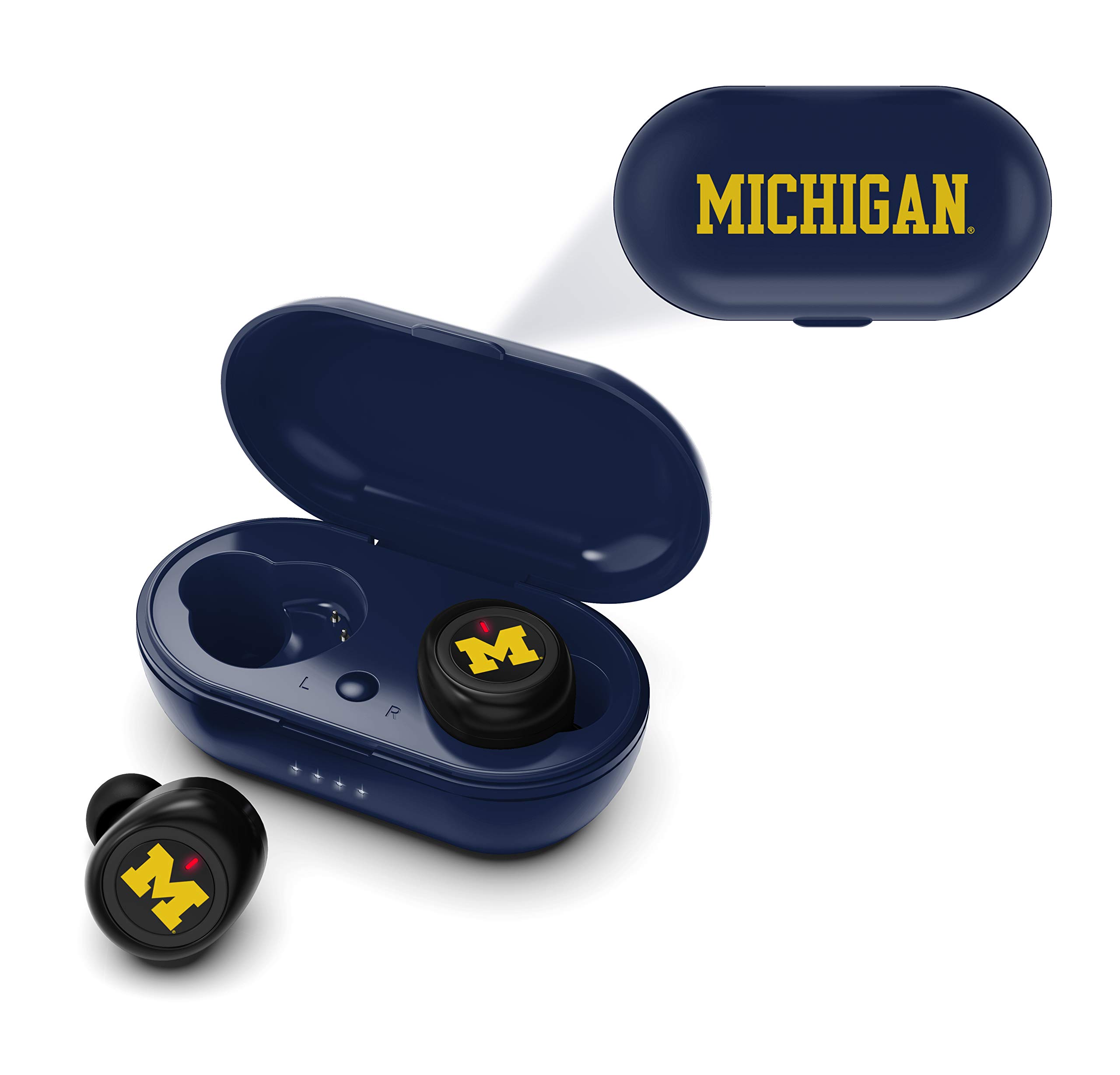 SOAR NCAA True Wireless Earbuds V.2 - Bluetooth 5.0 Headphones with 24H Playtime, IPX5 Waterproof, Noise Cancelling for Sports, Gym & Running (Unisex Design)