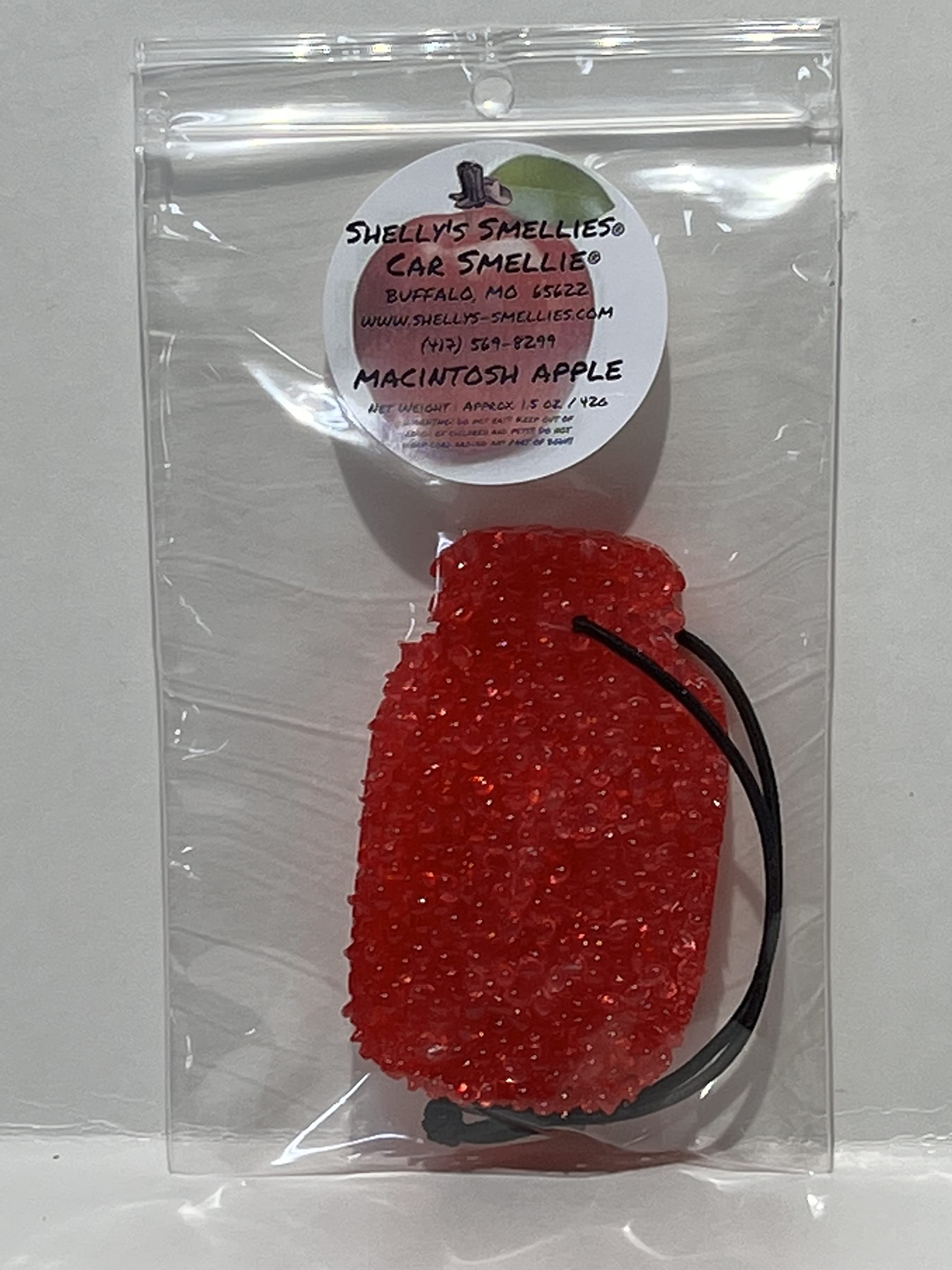 Shelly's Smellies® Car Air Freshener - Macintosh Apple Scent | Long-Lasting Fragrance for Vehicles | Perfect for Cars, Trucks & SUVs
