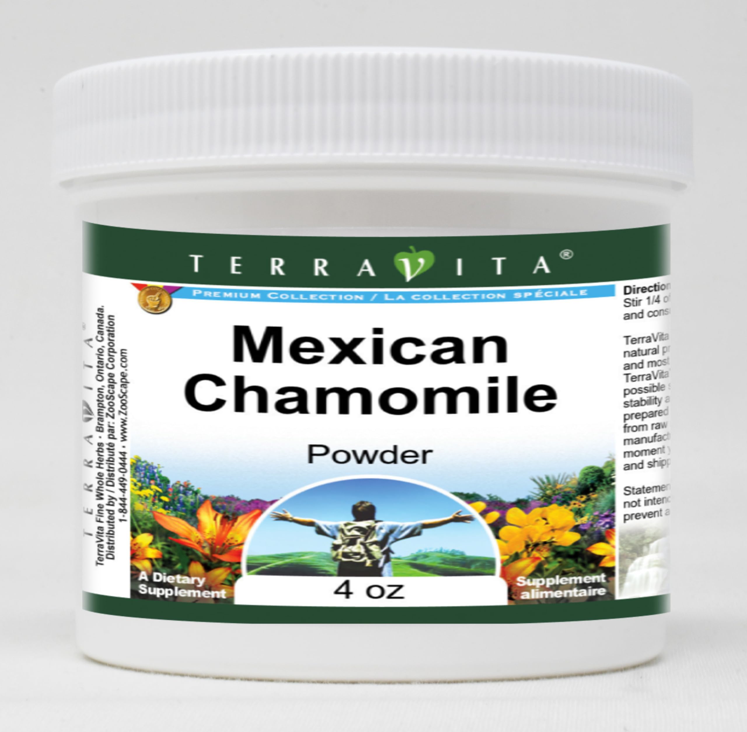 Premium Mexican Chamomile Powder 4oz | Organic Relaxing Herbal Tea | Stress Relief & Sleep Aid | Perfect for Evening Tea, Aromatherapy & DIY Skincare (ZIN: 519653)
