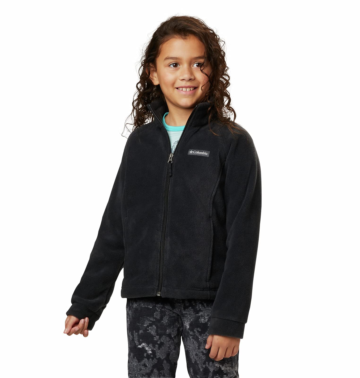 Columbia Girls' Benton Springs Fleece Jacket - Soft & Warm Winter Jacket for Kids, Lightweight Outdoor Fleece Coat for Hiking, School & Playtime