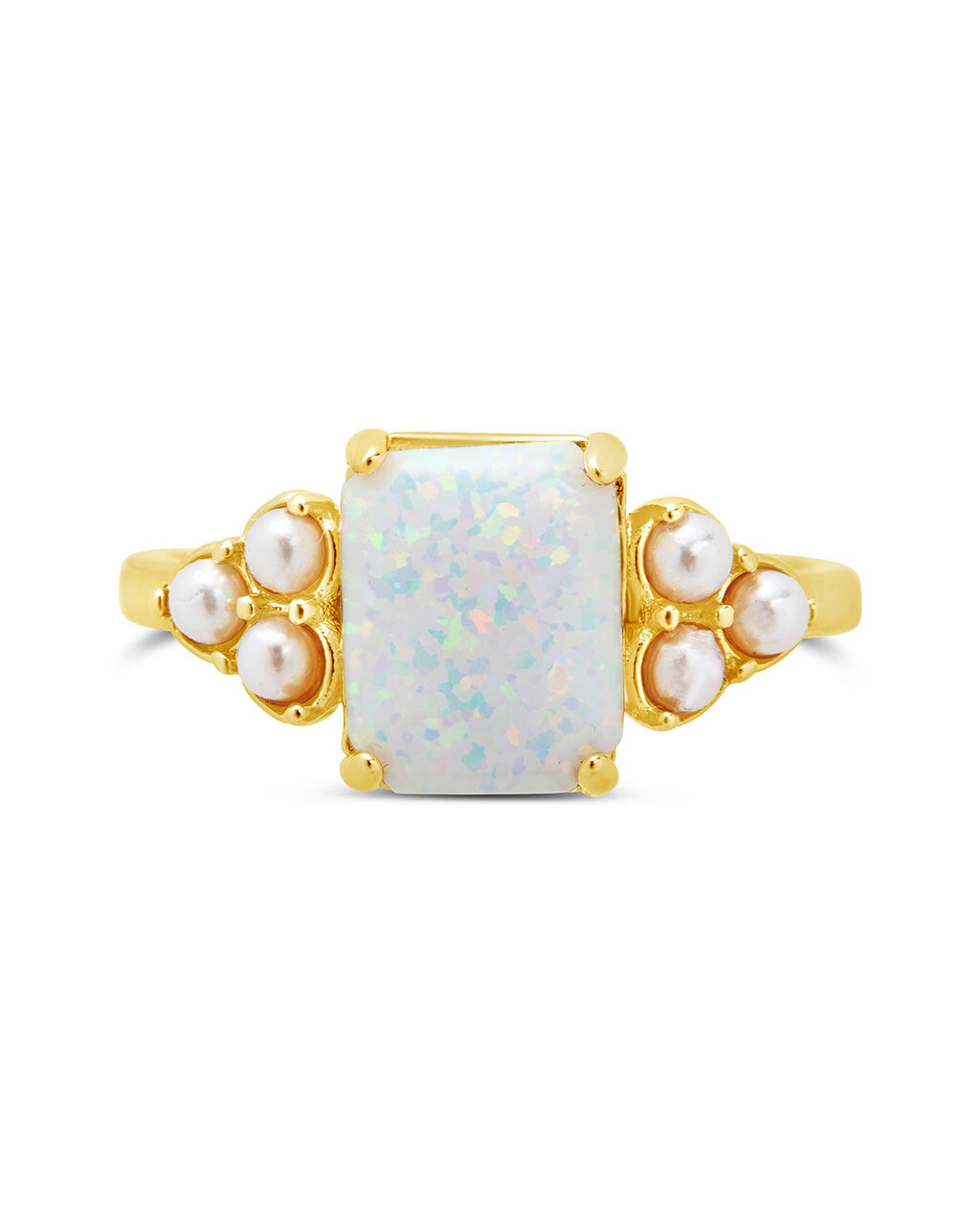 Lana Pearl & Opal Ring - Elegant Vintage Style Jewelry for Women, Perfect for Weddings, Parties & Special Occasions