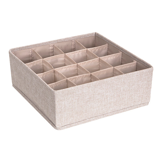 16 Compartment Drawer Organizer - Expandable Storage for Kitchen, Office & Bathroom - Perfect for Utensils, Makeup & Small Items
