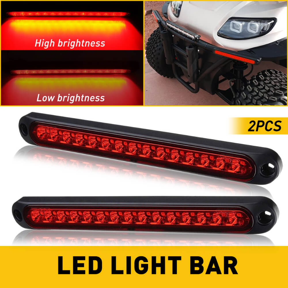 10 Inch 15 LED Brake Light Bar - Stop Turn Tail Lights Assembly for Trucks, Trailers, RVs (10-30V) - Waterproof & Durable for Off-Road, Towing & Night Driving