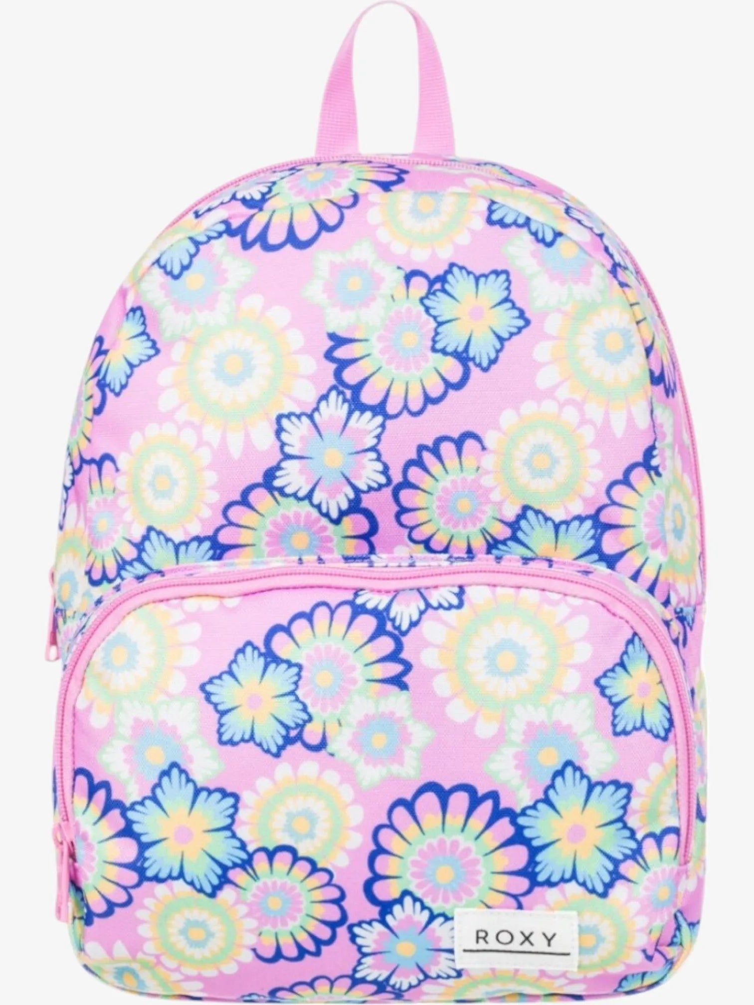 ROXY Always Core Floral Pink Backpack for Women - Stylish & Durable Daypack for School, Travel, and Outdoor Adventures