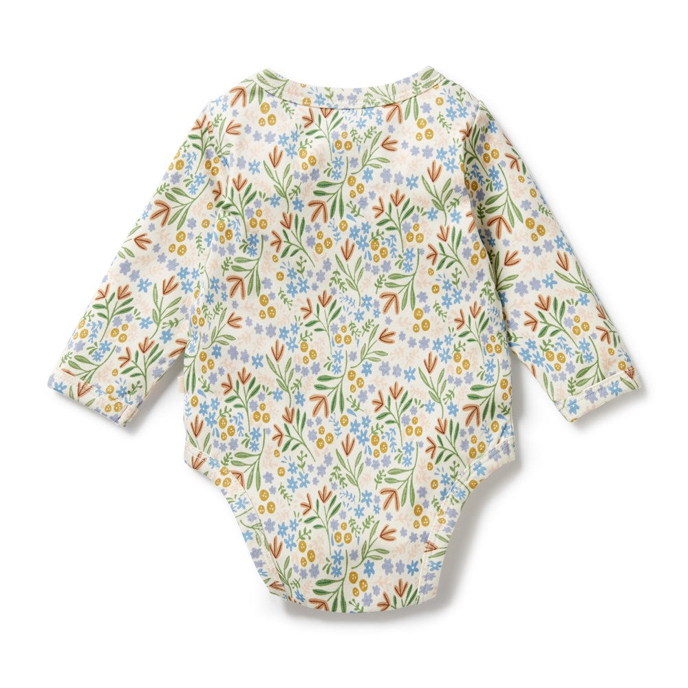 Organic Floral Bodysuit for Babies - Soft & Breathable Cotton Onesie - Perfect for Newborns, Infants & Toddlers - Ideal for Everyday Wear, Playtime & Photo Shoots