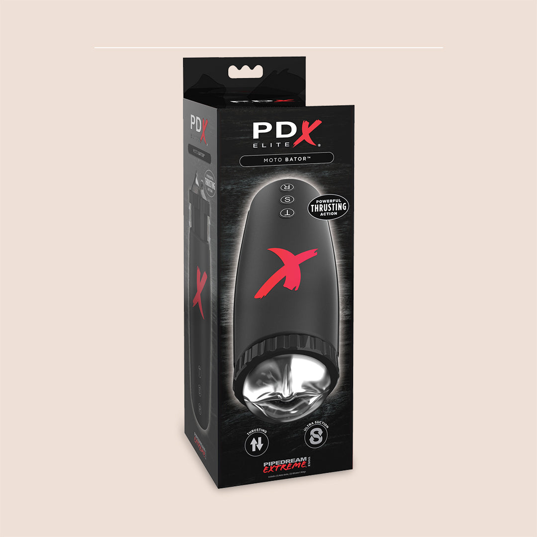 PDX Elite Moto Bator - Powerful Suction & Thrusting Male Intimacy Device for Enhanced Pleasure | Perfect for Solo Use & Couples Play