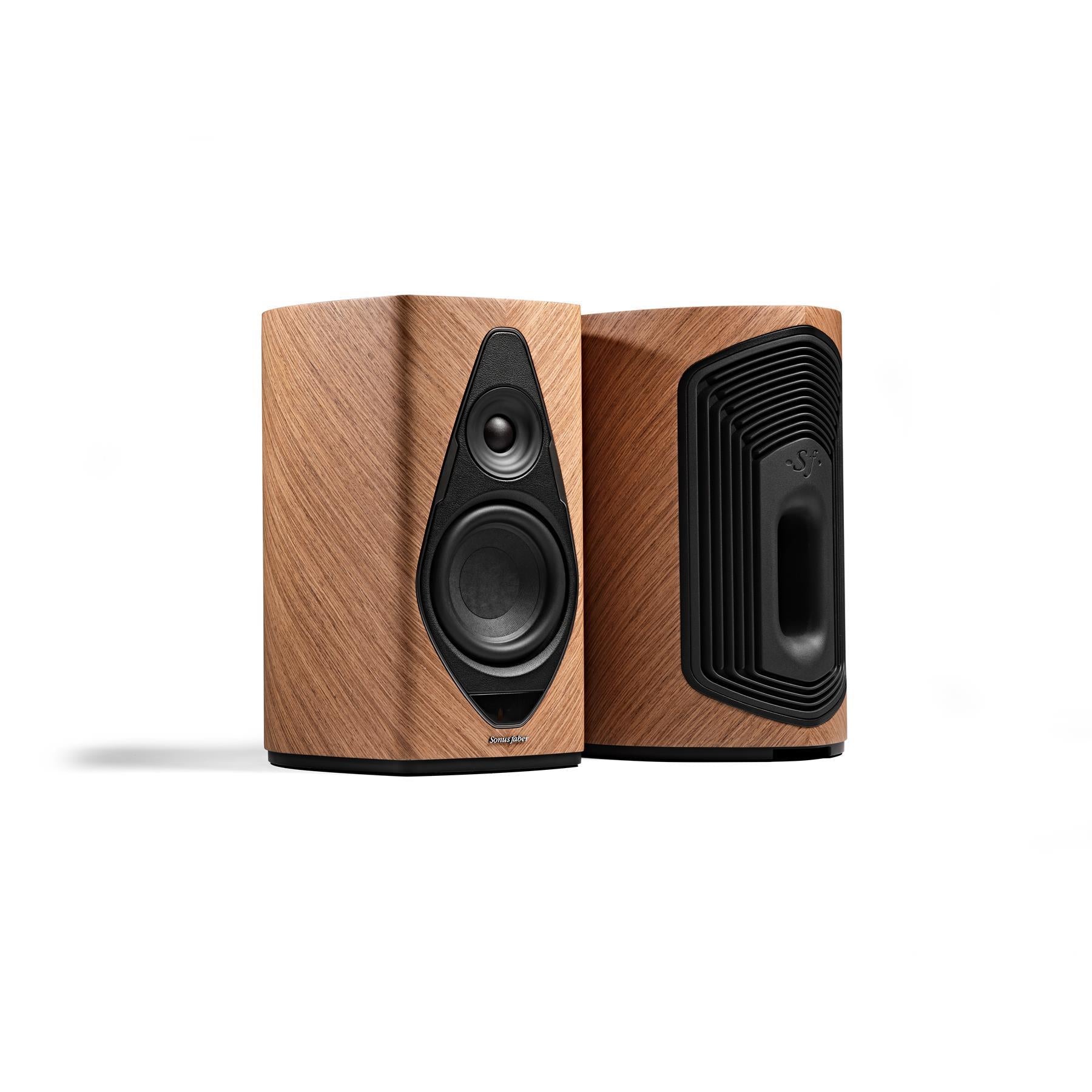 Sonus faber Duetto Active Stereo Speakers with Stands - Premium Wireless Bookshelf Speakers for Home Theater, Music Studio & Office | Hi-Fi Sound System with Bluetooth Connectivity