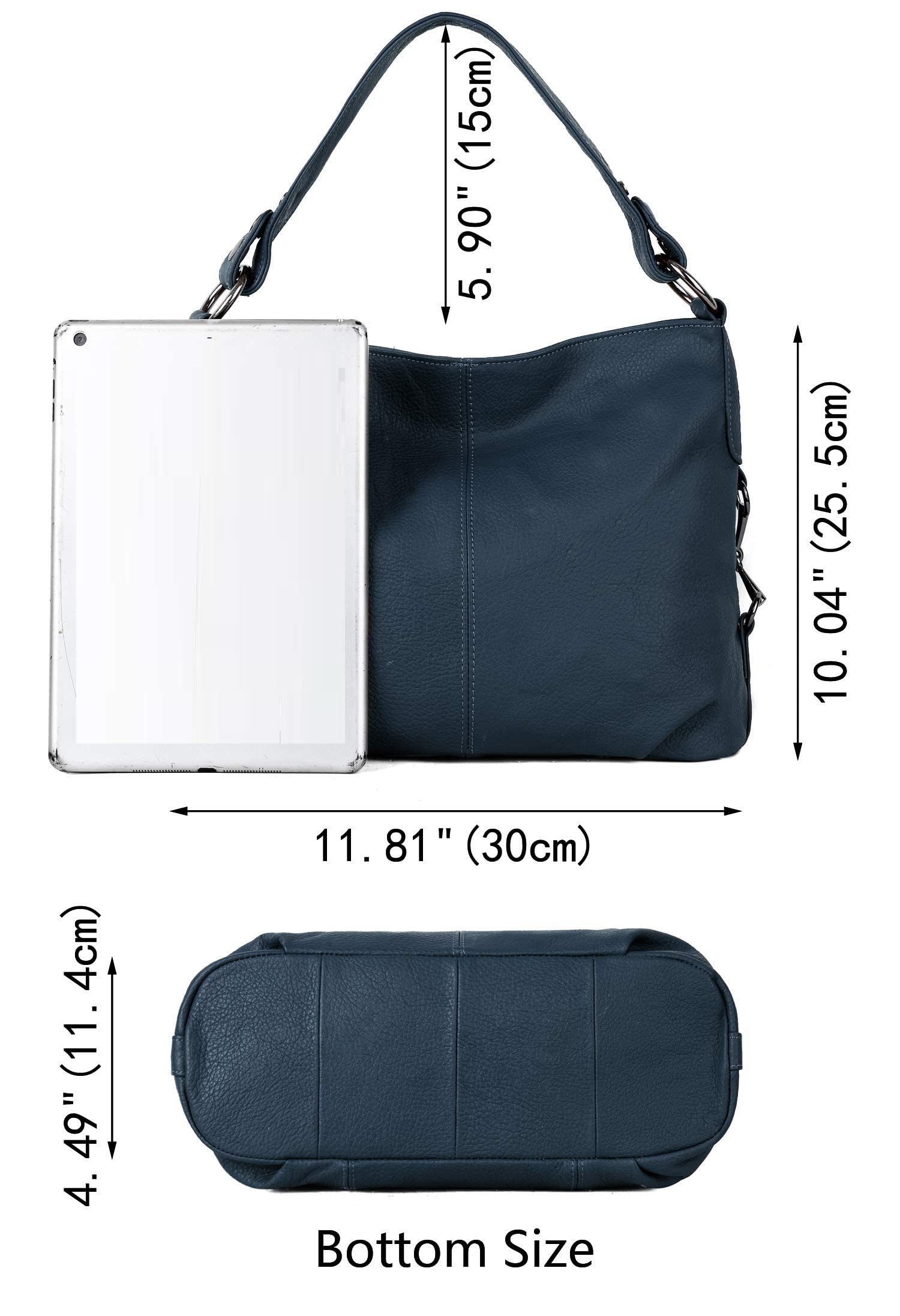 YALUXE Genuine Leather Shoulder Bag for Women - Stylish Crossbody Purse for Work & Travel