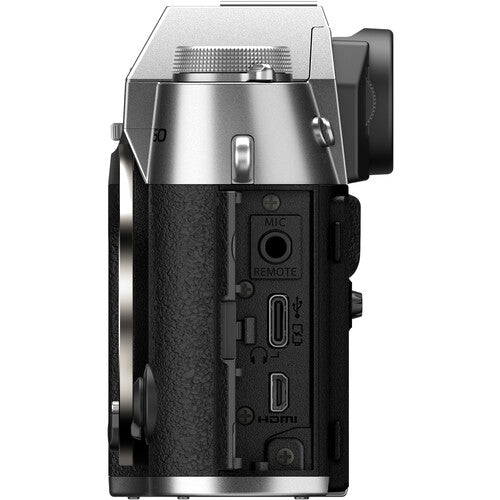 FUJIFILM X-T50 Mirrorless Digital Camera (Silver) - Compact & Lightweight for Travel, Street Photography & Vlogging