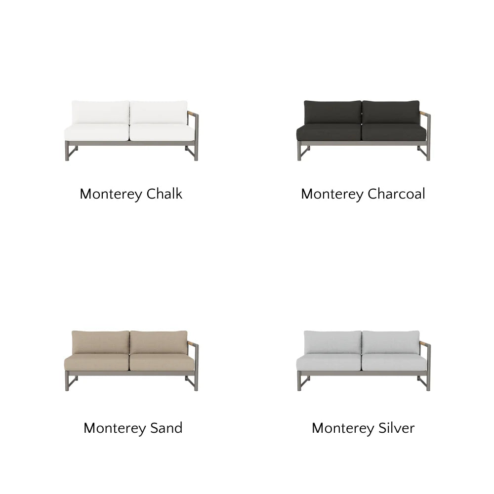 Breeze XL Outdoor Patio Loveseat with Right Arm - Perfect for Gardens, Decks, and Poolside Relaxation