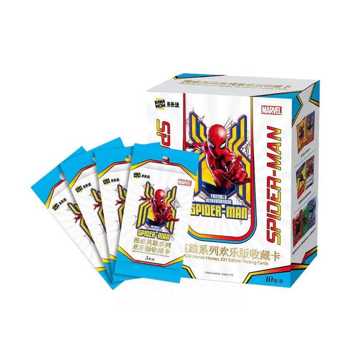 Kakawow Marvel Heroes JOY Edition Spider Man 2024 Booster Box - Collectible Trading Cards for Superhero Fans | Perfect for Gifts, Game Nights & Marvel Collections