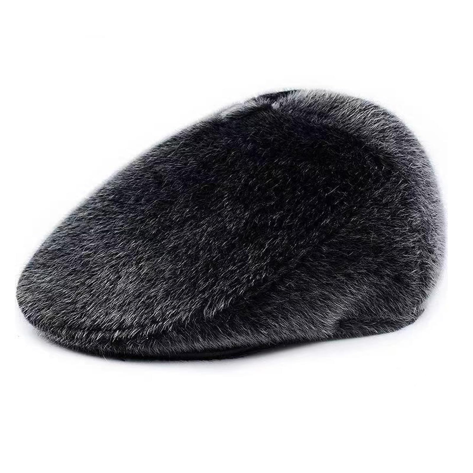 Men's Winter Outdoor Hat - Adjustable Warm Beret Flat Cap for Golf, Sports & Casual Wear - Newsboy Gatsby Style with Earflaps - Perfect for Cold Weather Activities & Dad Fashion