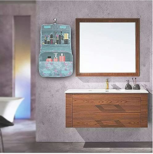 **GPNT Portable Hanging Toiletry Bag for Travel - Waterproof Cosmetic Makeup Organizer with Multiple Pockets, Unisex Travel Essentials for Bathroom & Gym Storage**    *(Perfect for Camping, Business Trips, and Daily Use - Compact & Lightweight Design for Easy Packing)*