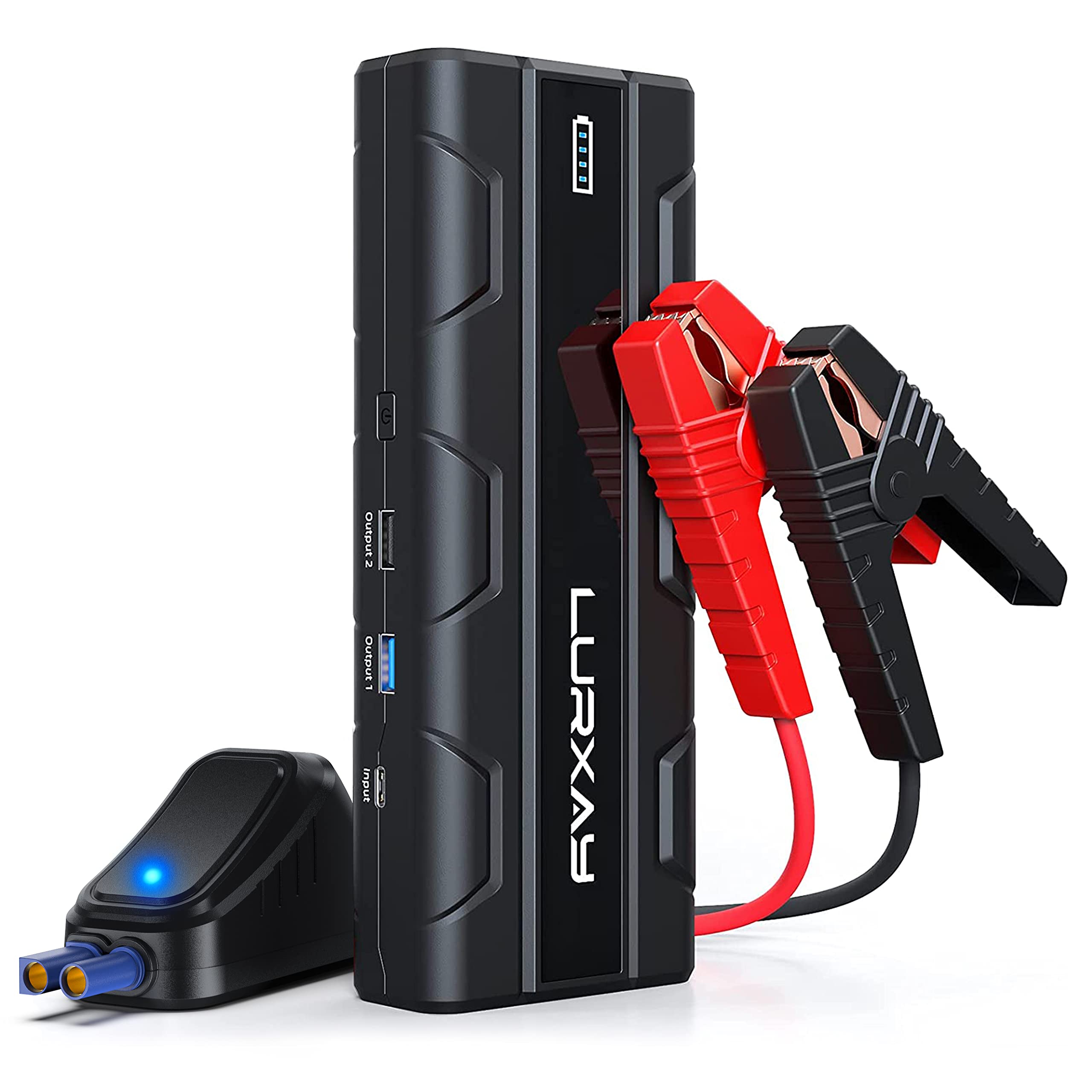 2000A Car Jump Starter with 20000mAh Power Bank - 12V Portable Battery Charger for 10L Gas & 5.5L Diesel Engines - USB/Type-C Quick Charge & LED Display - Emergency Power Supply for Roadside Assistance, Camping, and Outdoor Adventures