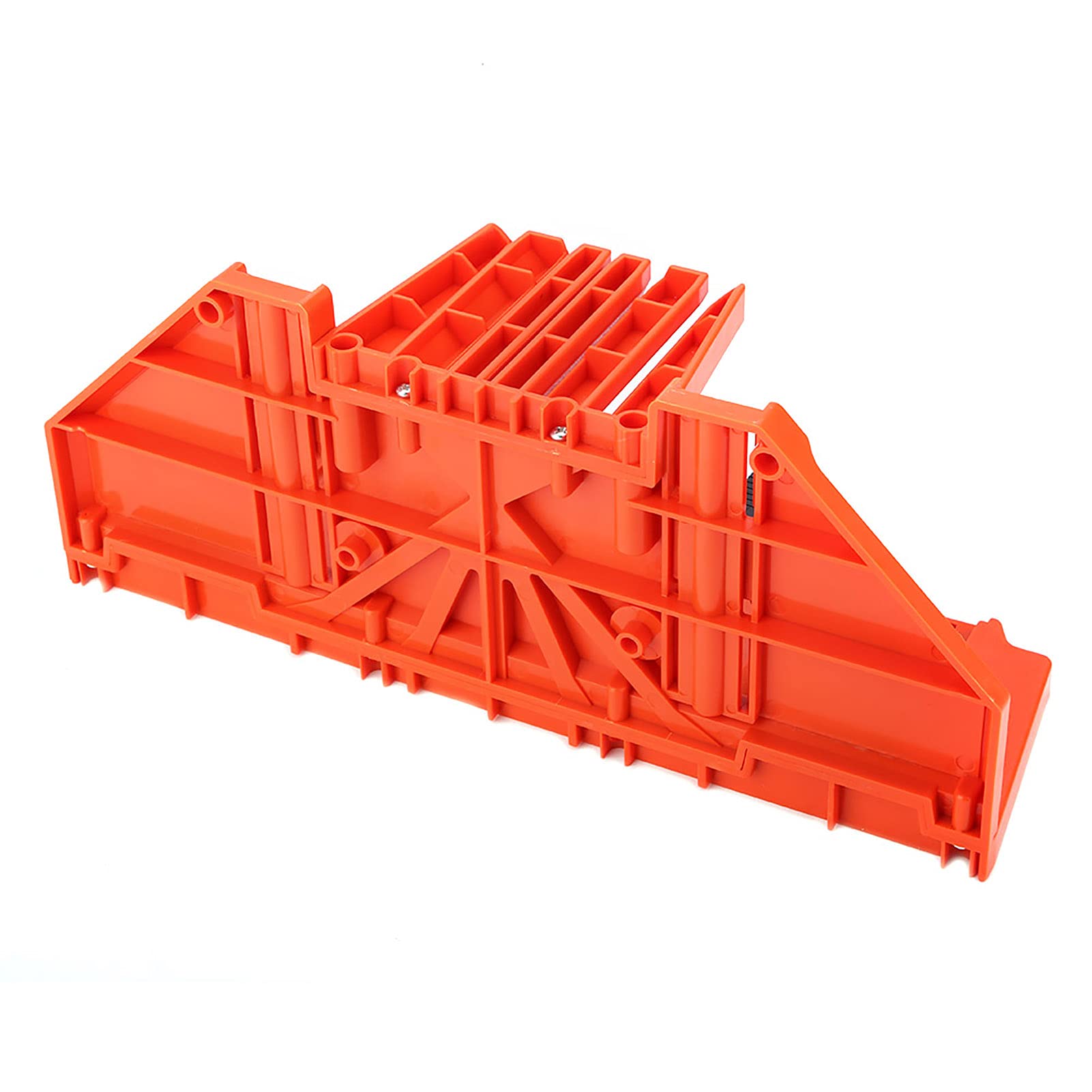 14 Inch Plastic Mitre Box with Pruning Saw - Wood Cutting Hand Saw & Clamp for DIY Woodworking, Carpentry, and Home Improvement Projects