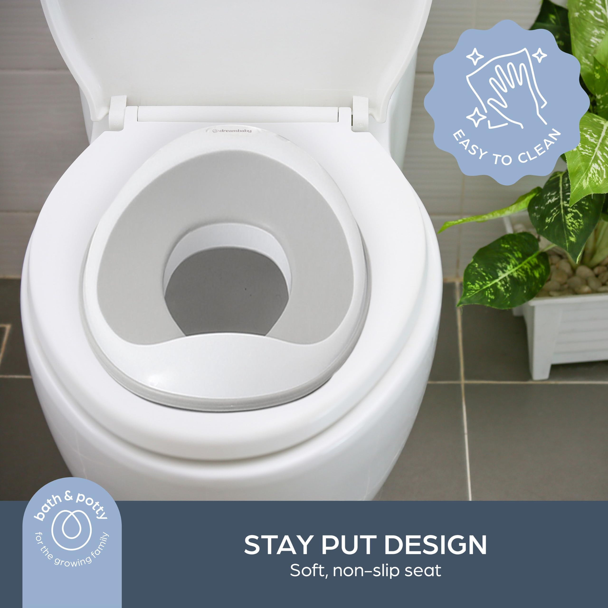 **Dreambaby Potty Training Toilet Seat – Easy Fit Toddler Toilet Cover, Anti-Slip Design for Boys & Girls – Lightweight & Portable Travel Potty for Home, Daycare & On-the-Go**