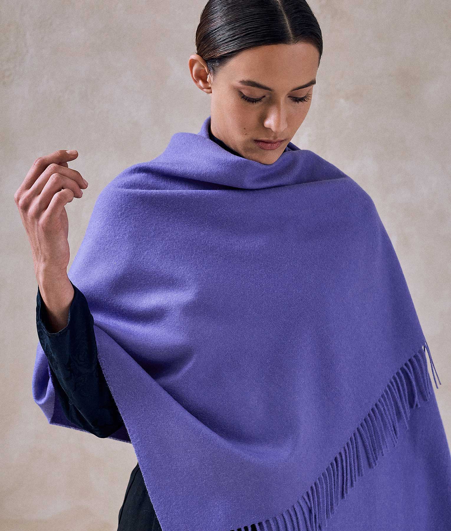 Luxury Fringed Shawl Wrap - Soft & Elegant Cashmere Blend Scarf for Women - Perfect for Weddings, Parties & Evening Events