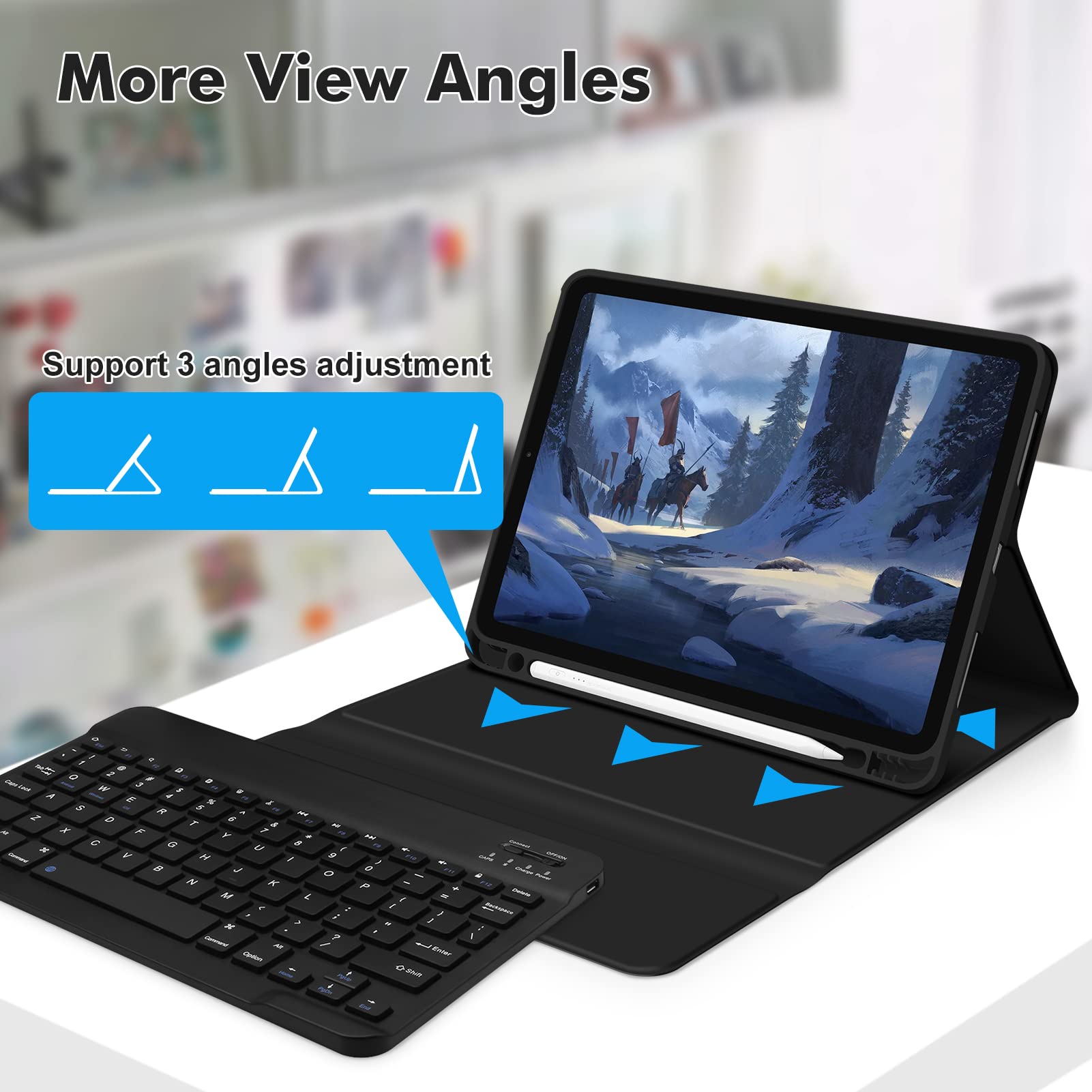 GOKOCO Detachable Bluetooth Keyboard Case for iPad Air 11
