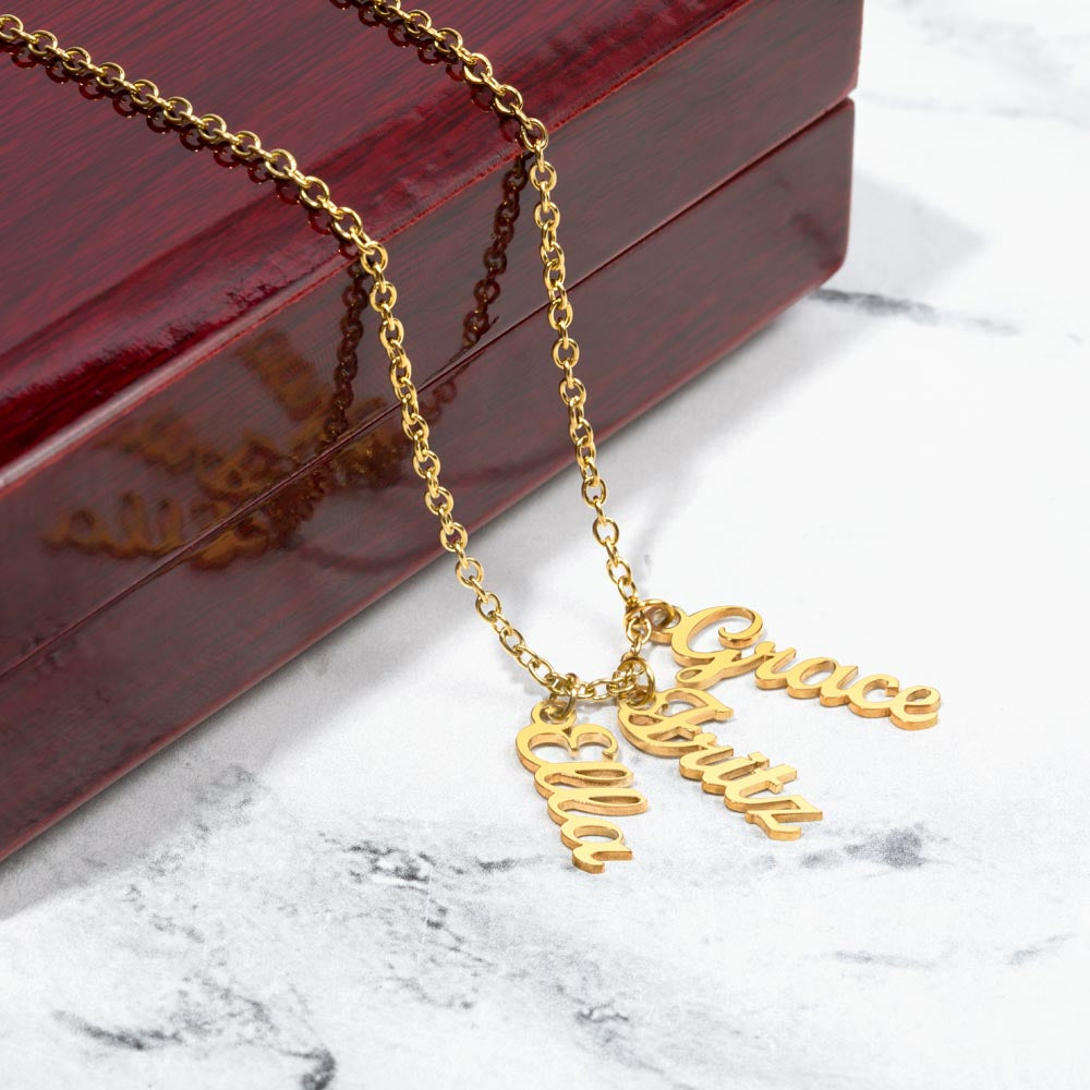 Personalized Grandkids Name Necklace - Custom Engraved Grandma Gift for Birthday, Mother's Day & Anniversary - Perfect for Family Keepsakes & Special Occasions