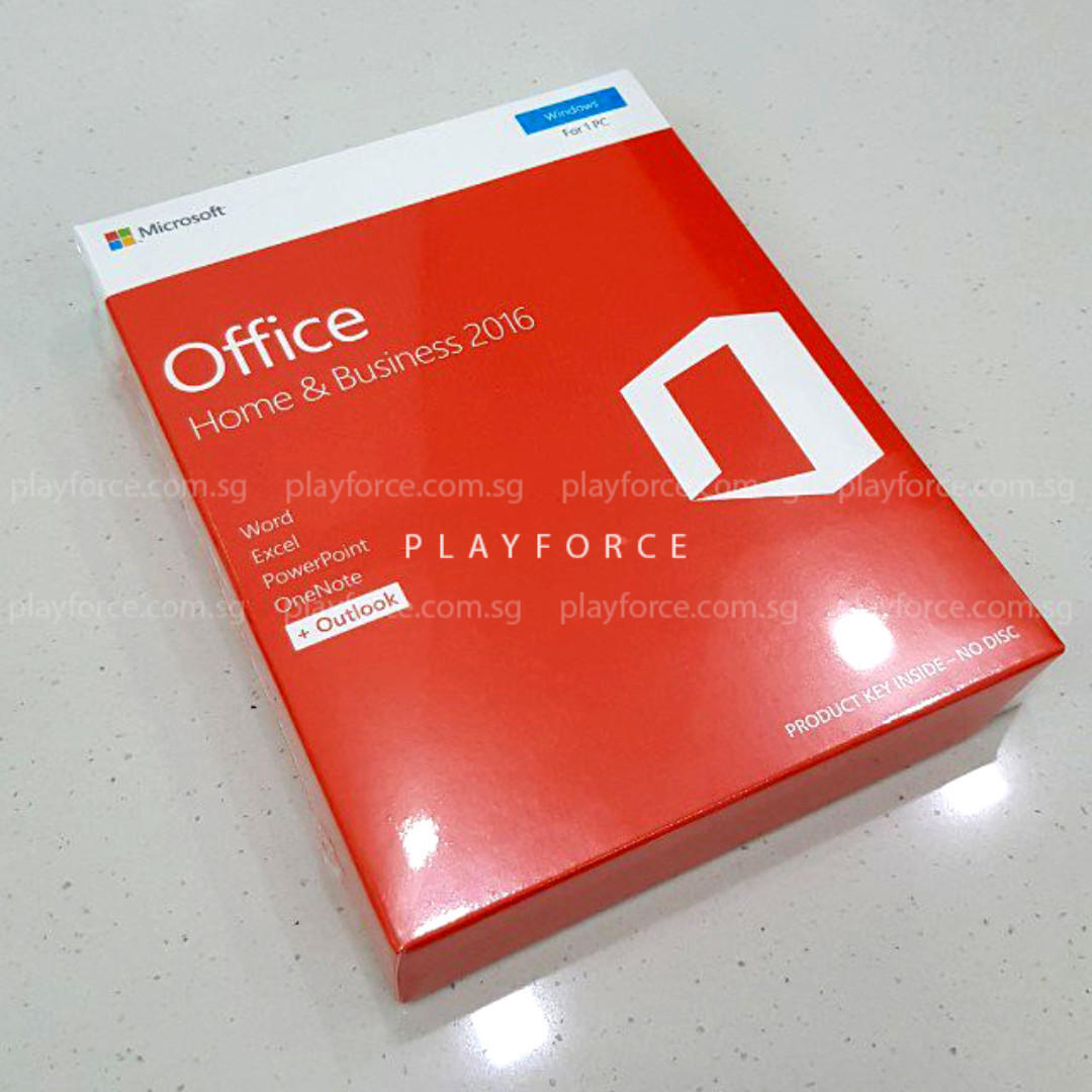 Microsoft Office Home & Business 2016 for PC - Word, Excel, PowerPoint, Outlook | 1 User License | Perfect for Small Businesses & Home Offices