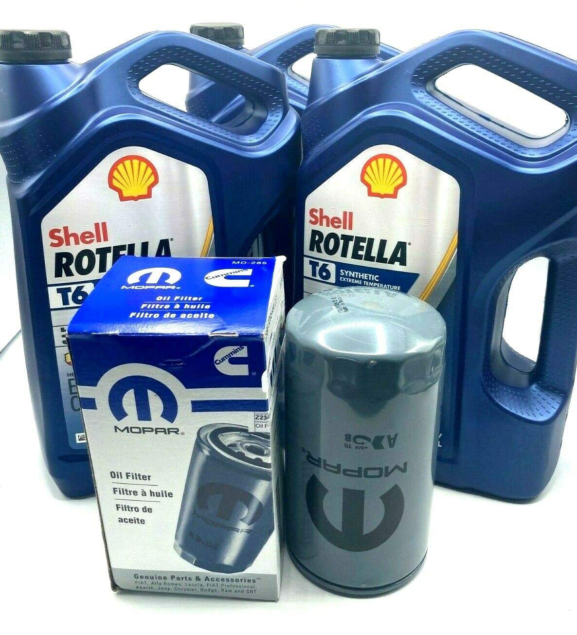 Dodge Ram 6.7L Cummins Diesel Oil Change Kit with OEM Filter - 5W-40 Synthetic Engine Oil for 2500/3500 Trucks - Complete Maintenance Solution for Cold Weather & Heavy-Duty Towing