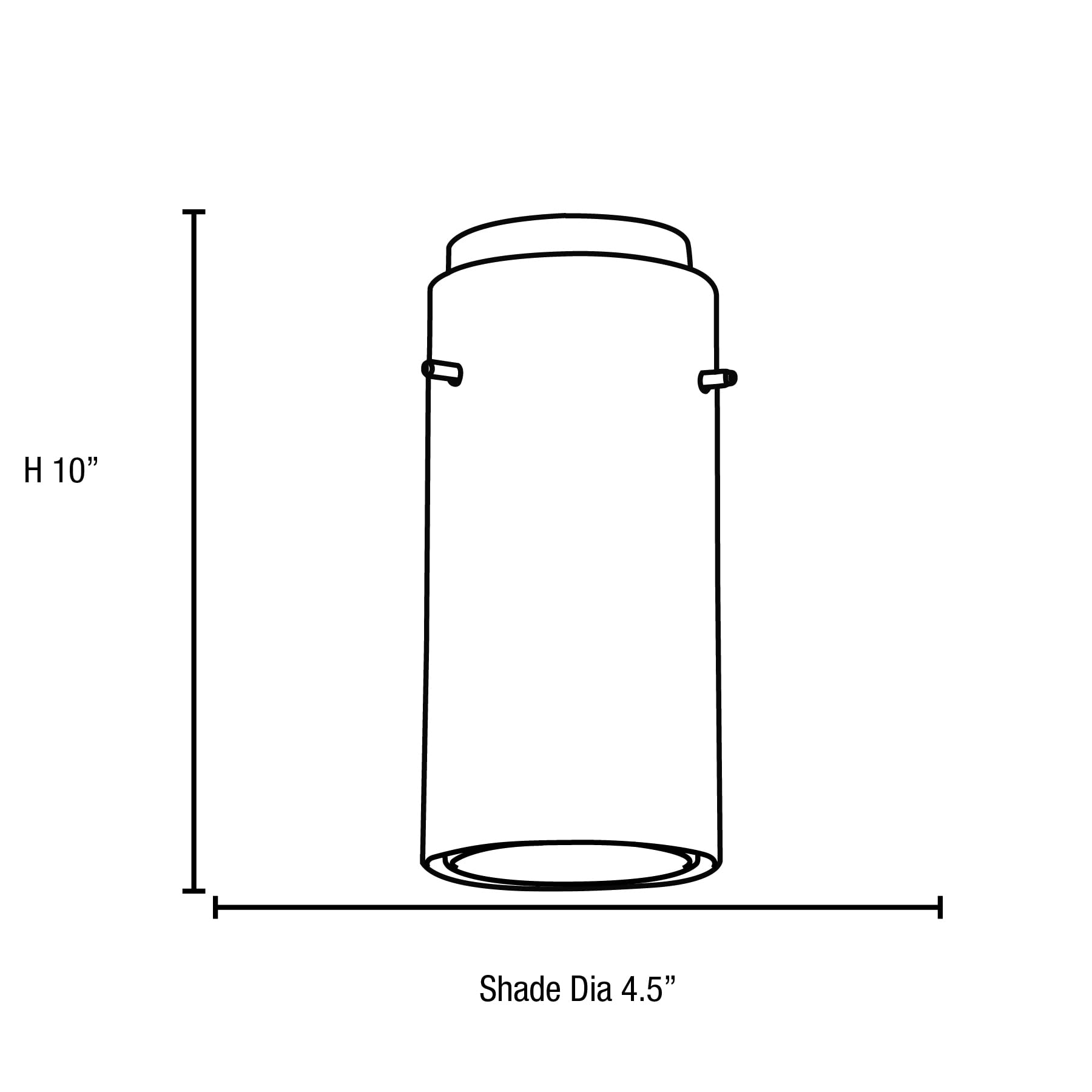 Glass Cylinder Pendant Light with Oil Rubbed Bronze Finish & Clear Amber Glass Shade - Modern Rod Mounting for Kitchen Island, Dining Room, or Entryway Lighting