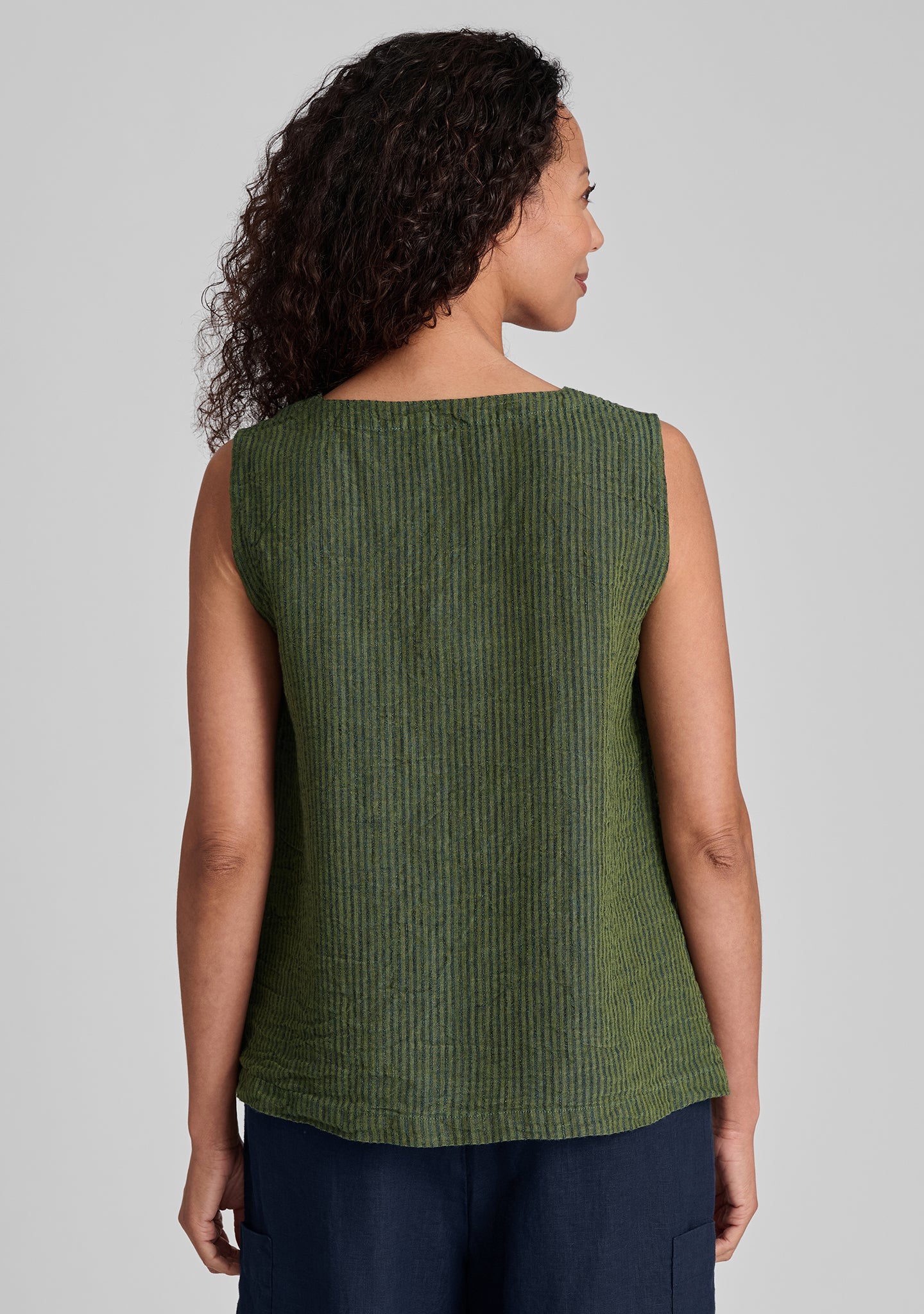 Gem Tank Linen Tank Top for Women - Breathable Summer Casual Sleeveless Shirt - Perfect for Beach, Yoga, and Everyday Wear