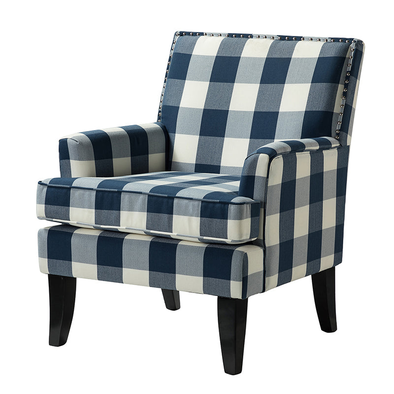 Bradley Armchair - Modern Accent Chair for Living Room, Bedroom & Office - Comfortable Upholstered Lounge Chair with Sturdy Wooden Legs - Perfect for Relaxing, Reading & Decorating Your Home