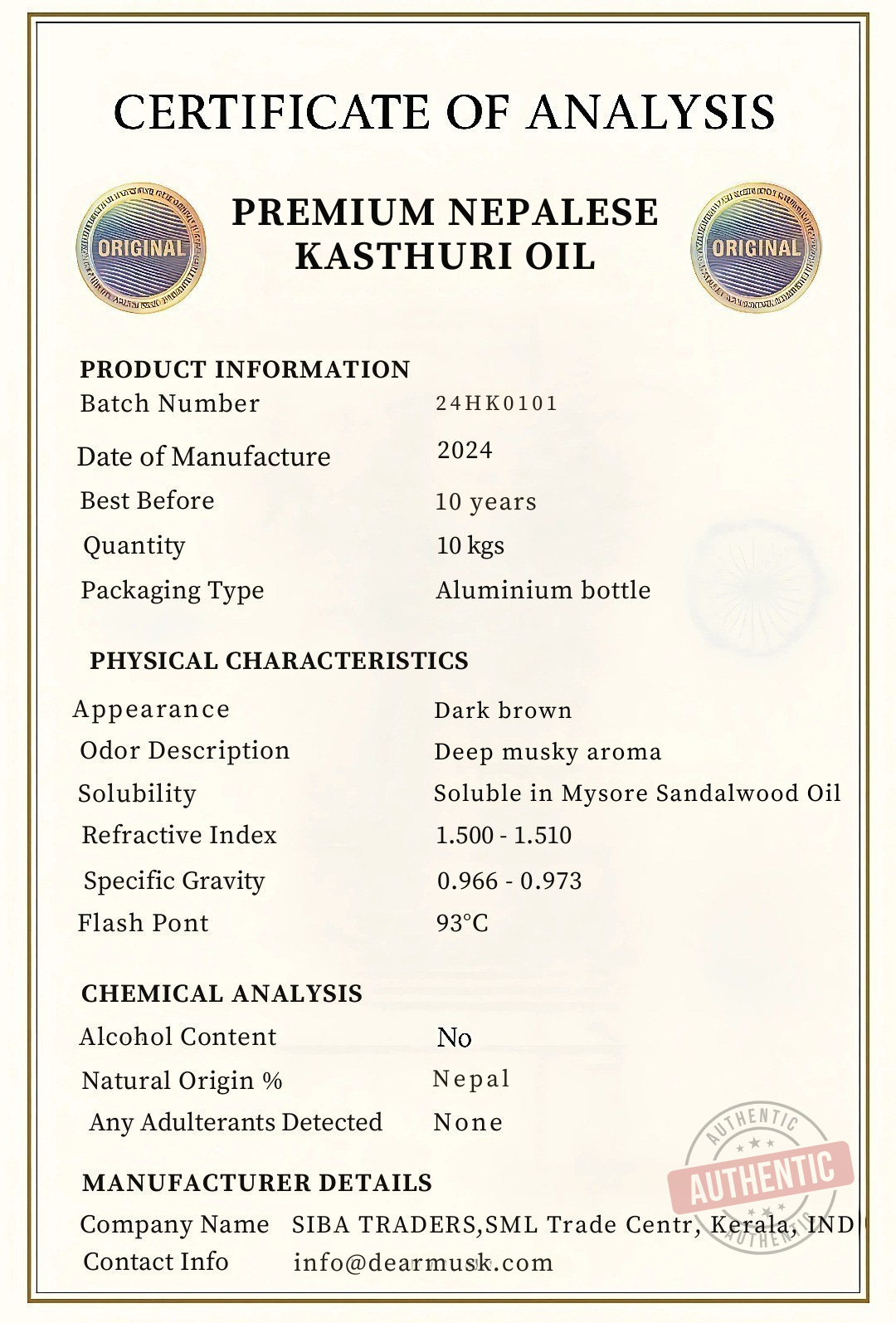 Premium Nepalese Pure Deer Musk Nafa/Kasturi Pheromones Attar Oil - 12ml Limited Edition | Natural Aphrodisiac for Romance & Intimacy | Perfect for Aromatherapy, Meditation & Spiritual Practices