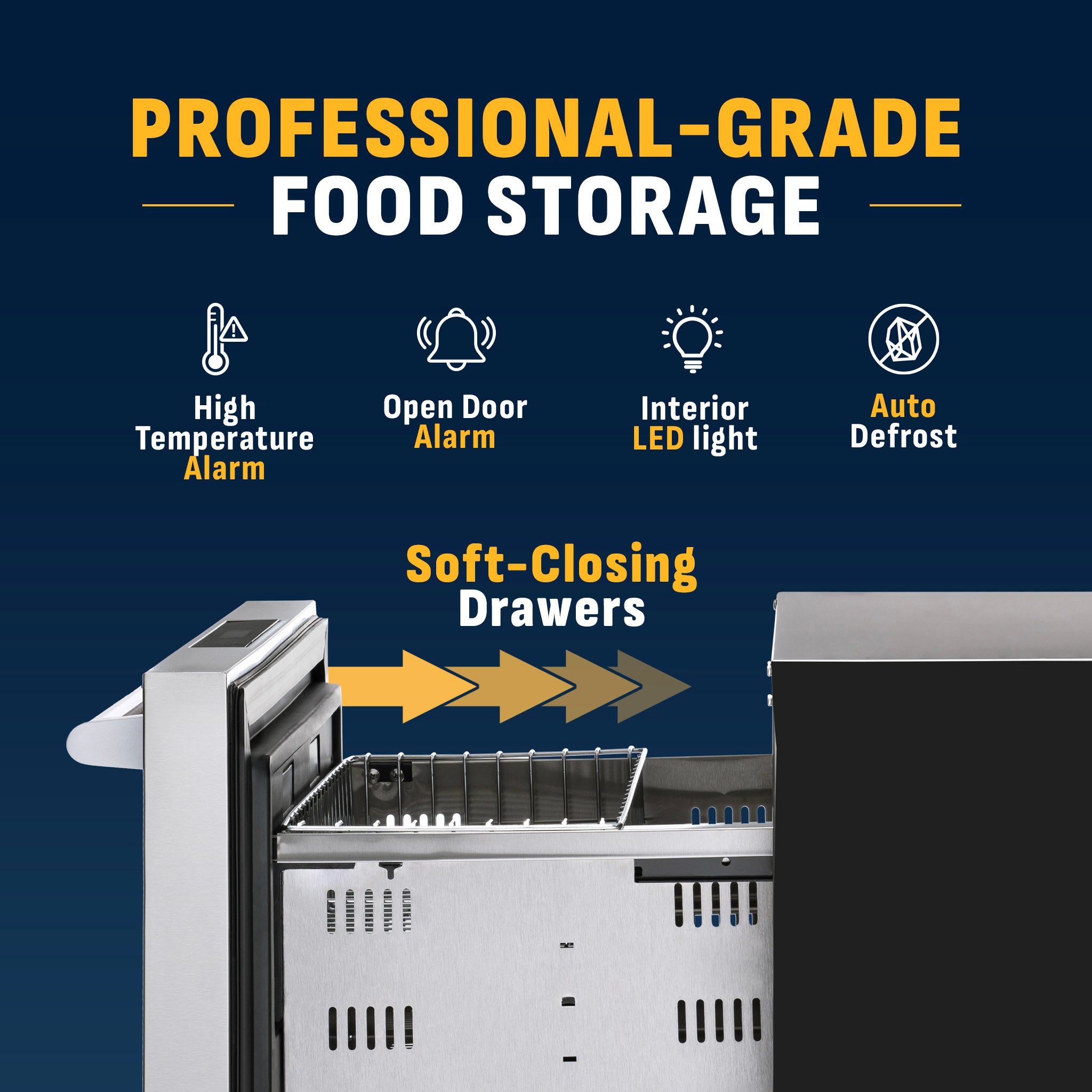 Newair® 24 Inch Undercounter Dual Zone Freezer & Refrigerator - Compact Stainless Steel Appliance for Kitchen, Bar, or Garage - Perfect for Storing Food, Drinks, and Frozen Goods