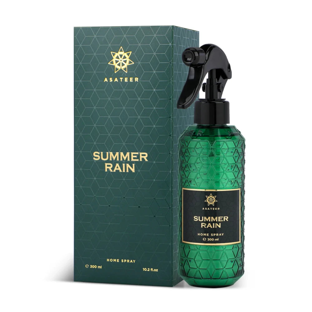 Refreshing Summer Rain Home Spray 300ml - Natural Room Freshener for Living Room, Bedroom & Bathroom | Eliminates Odors & Creates Relaxing Atmosphere