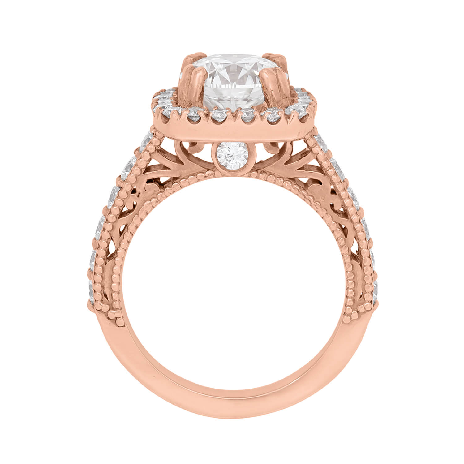 14K Rose Gold Diamond Engagement Ring - 1.51ct GIA Certified | Elegant Bridal Jewelry for Proposals, Anniversaries & Special Occasions