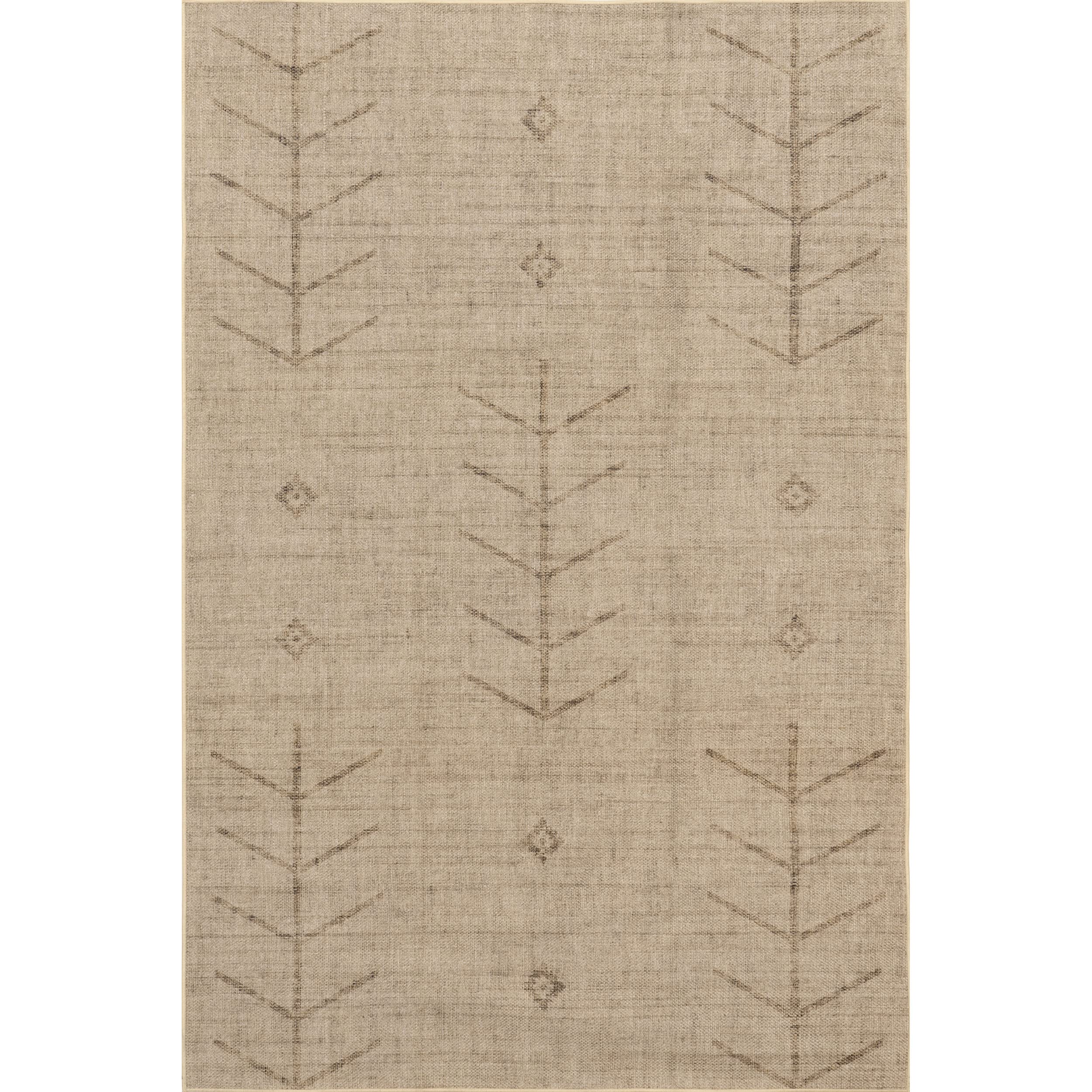 nuLOOM Lauren Liess Lori Arrow Easy Jute Machine Washable Area Rug 8x10 Natural - Perfect for Living Room, Bedroom & Home Decor
