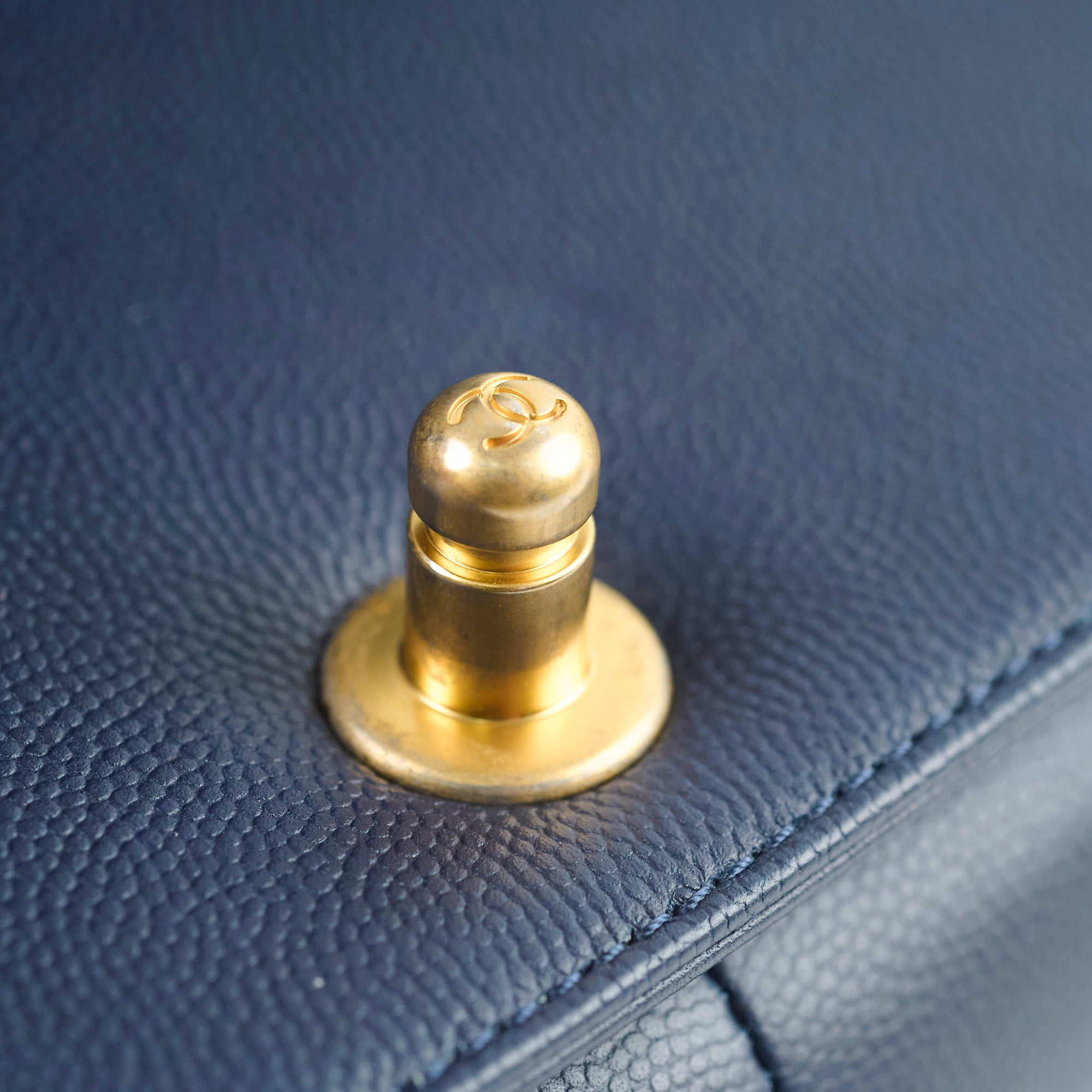 Chanel Boy Old Medium Flap Bag in Navy Caviar Leather - Perfect for Evening Events & Luxury Fashion Accessories