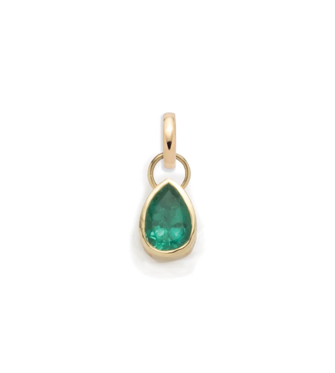 2ct Gemstone Pear Pendant Necklace with Annex Link - Forever Love Couple Jewelry Gift for Anniversary, Valentine's Day & Romantic Occasions