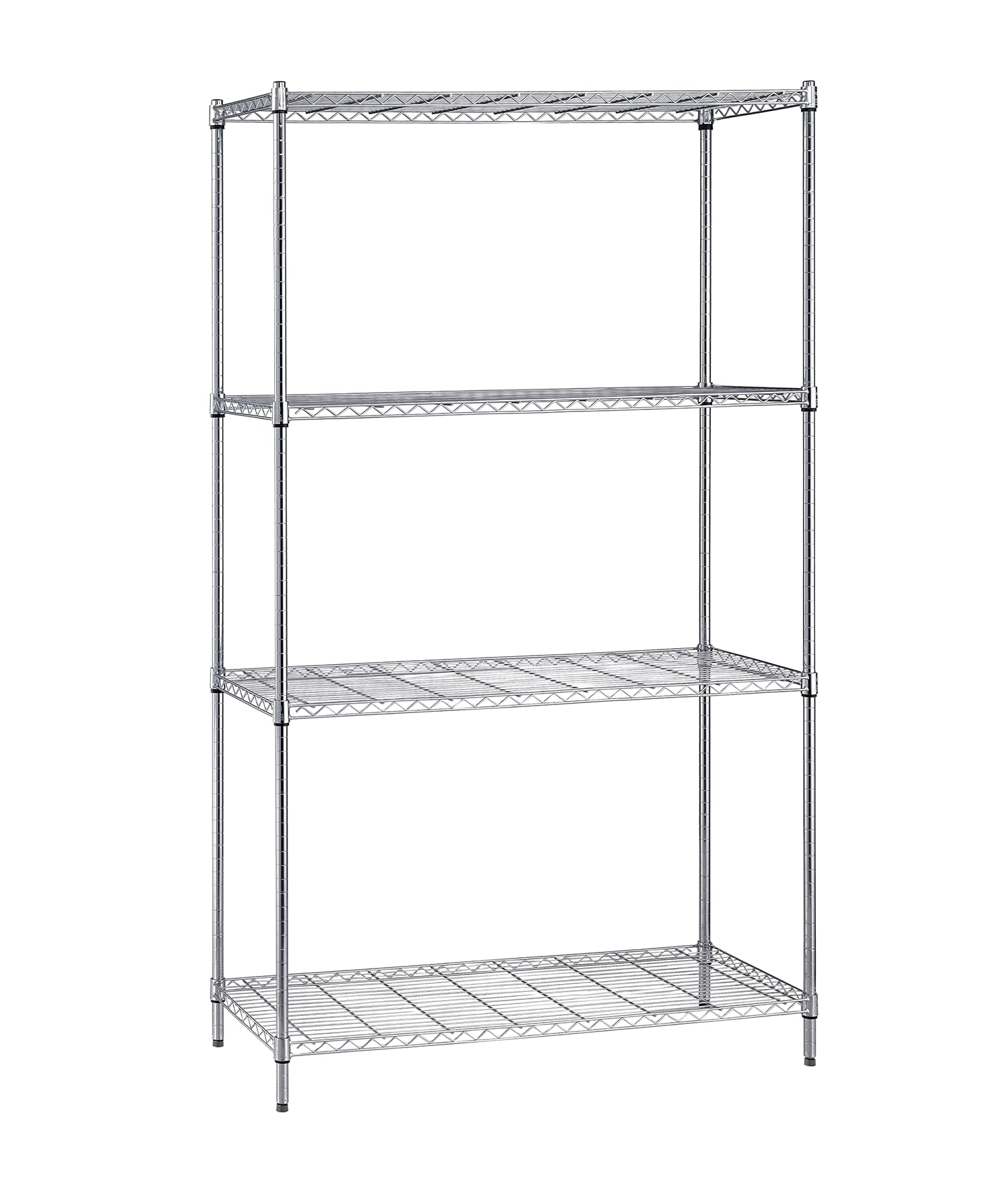 Quantum Storage Systems WR74-2160C Chrome Wire Shelves Starter Kit - 4 Shelves, 74