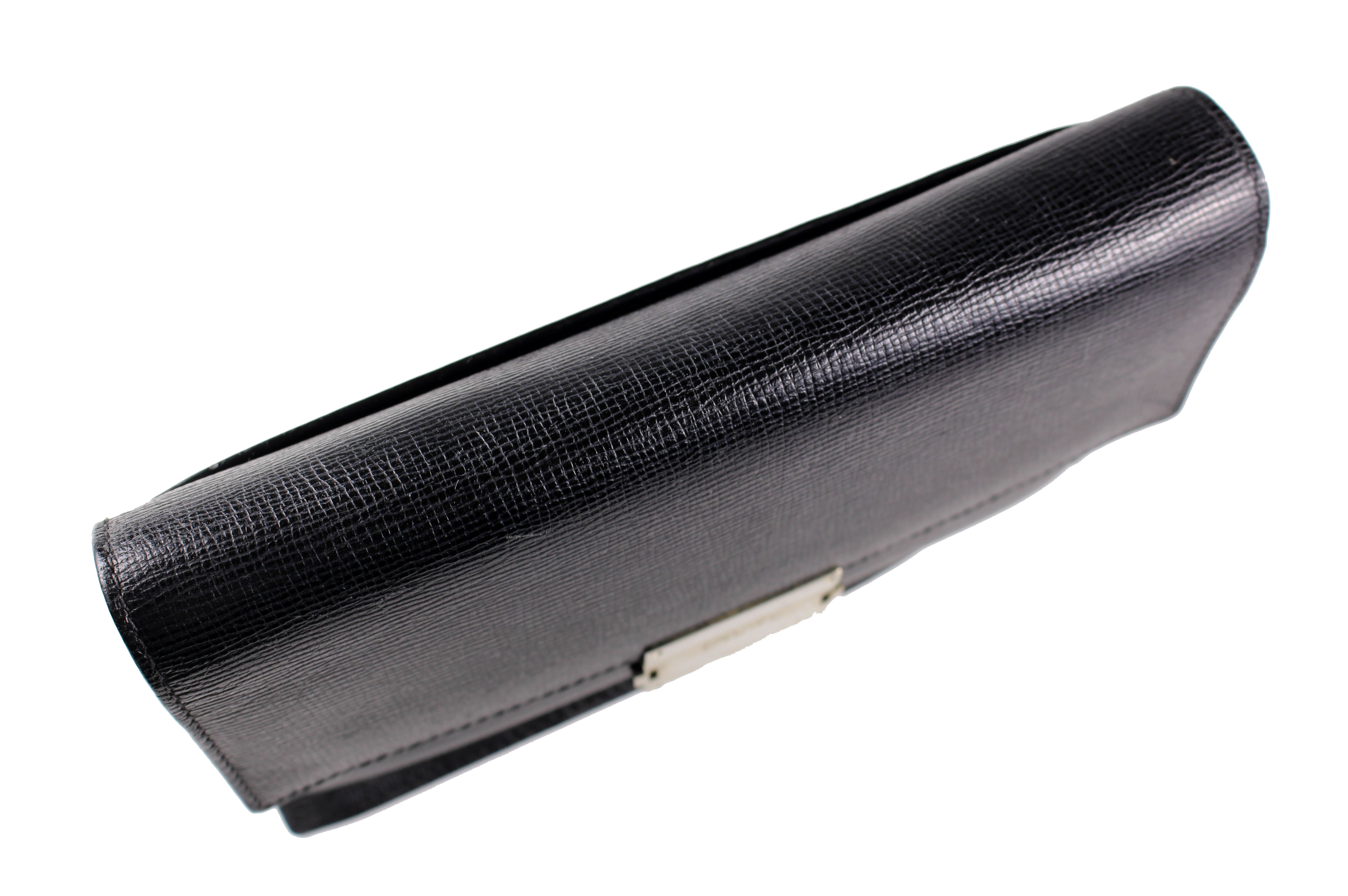 LOEWE Men's Leather Crossbody Bag - Black Genuine Leather with Adjustable Strap, Perfect for Work, Travel & Everyday Use
