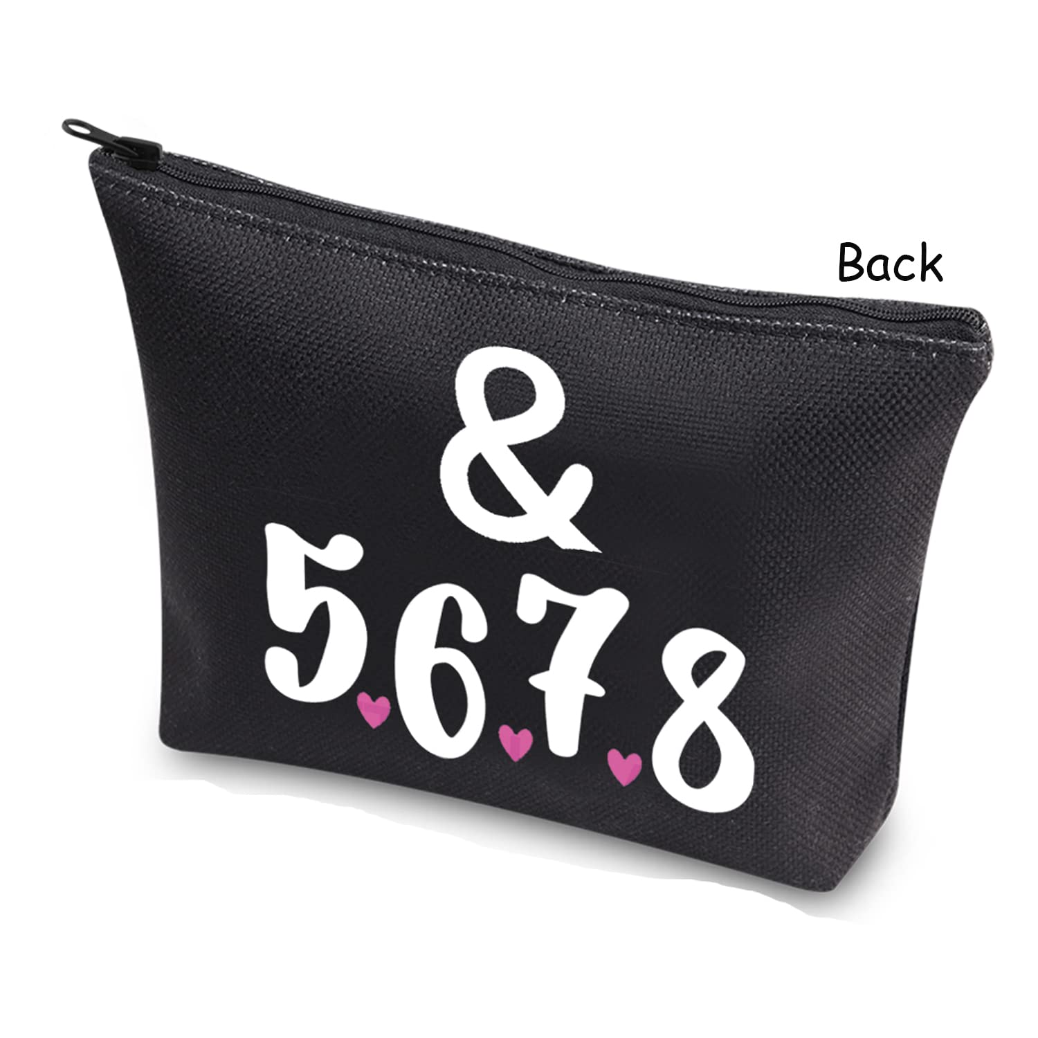TSOTMO Live Love Dance Makeup Bag - Dancer Cosmetic Pouch & Teacher Gift - Travel Makeup Case (Black) - Perfect for Dance Recitals, Backstage Essentials & Ballet Class Accessories