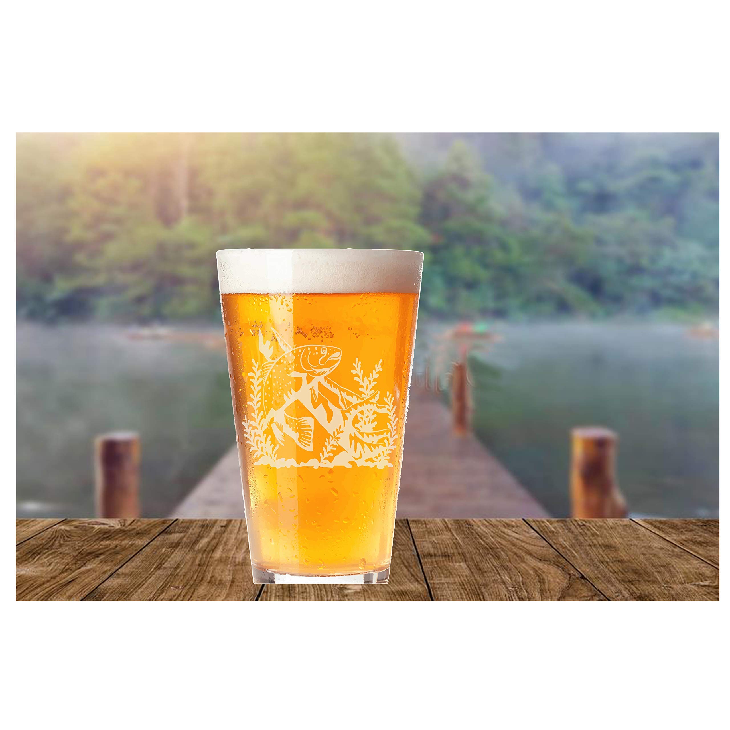 Premium Fish Pint for Fly Fishing & Anglers – Ideal for Camping, Outdoor Fishing & Trawling Adventures – Perfect Gift for Sportsmen & Outdoors Enthusiasts (Men & Women)