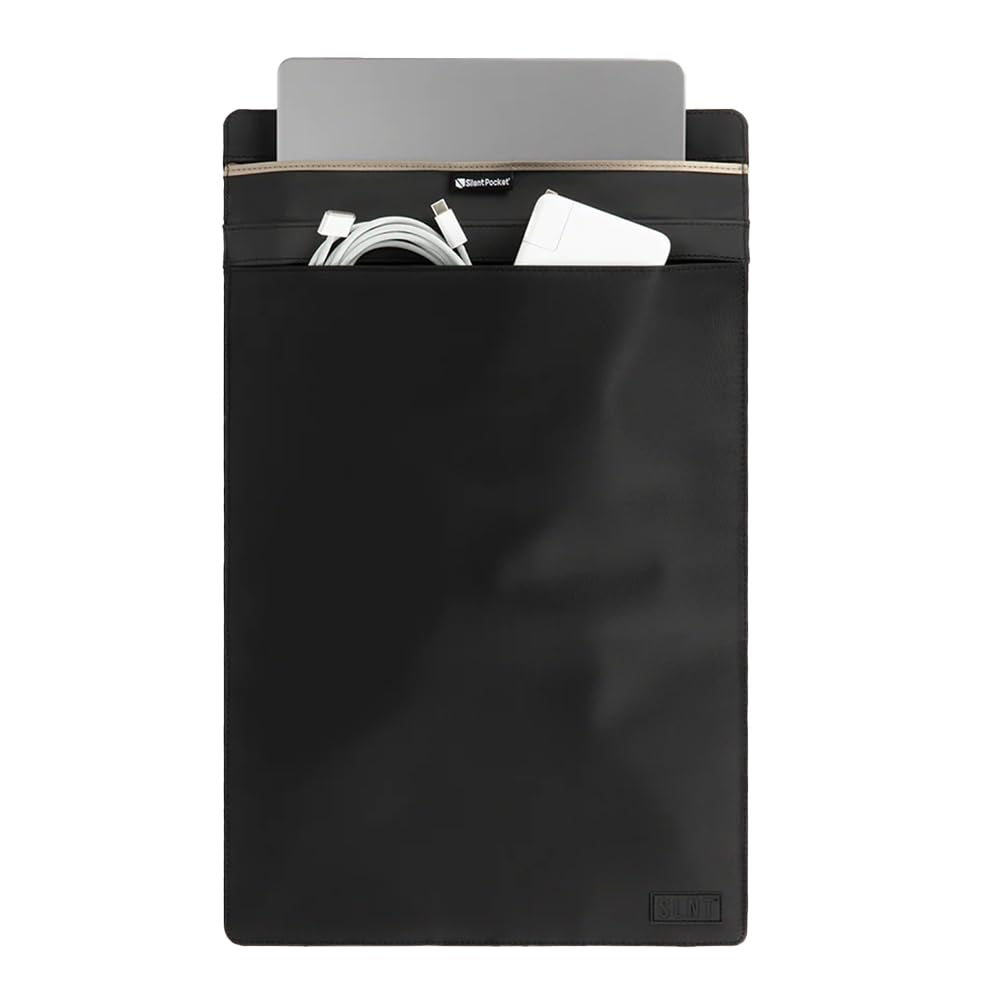 SLNT Faraday Bag for Laptop & Tablet - Signal Blocking Pouch with Silent Pocket Technology - Waterproof & Durable Nylon - Fits 13