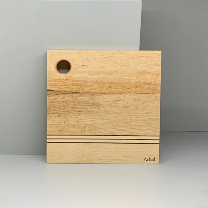 Premium Square Cutting Board for Kitchen - Natural Wood Chopping Block with Juice Groove - Perfect for Slicing, Dicing & Serving - Ideal for Home Chefs & Entertaining