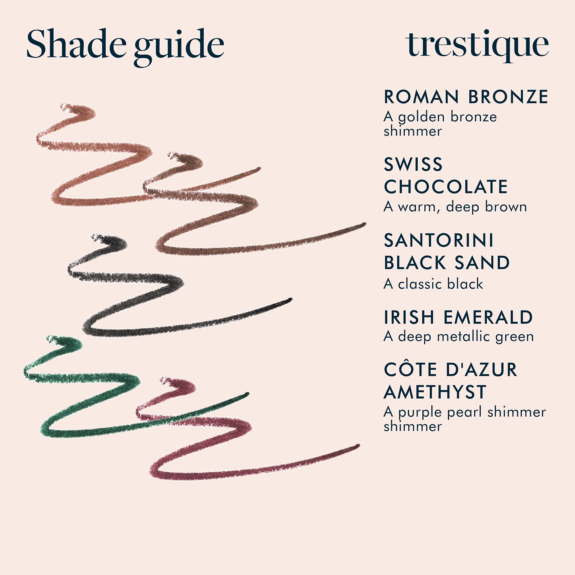 TRE'STIQUE Refillable Long Lasting Eyeliner Pencil - Waterproof Smudge Proof Eyeliner with Built-In Sharpener & Smudger | Clean Beauty, Vegan & Cruelty-Free | Perfect for Day to Night Makeup, Office & Party Looks