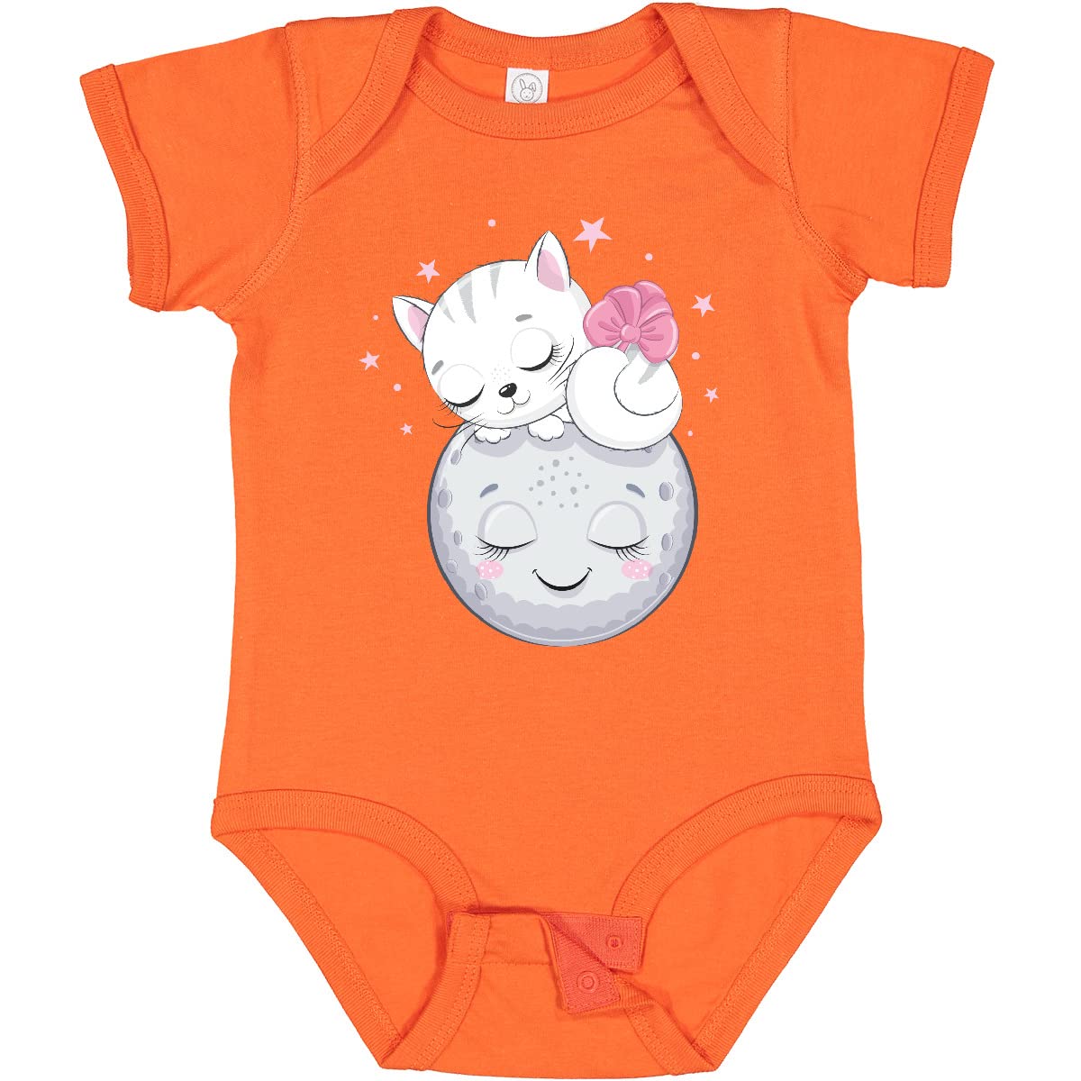 Inktastic Cat on The Moon Baby Bodysuit - Cute Astronaut Cat Onesie for Newborns & Infants - Perfect for Nursery, Photoshoots & Space-Themed Baby Showers