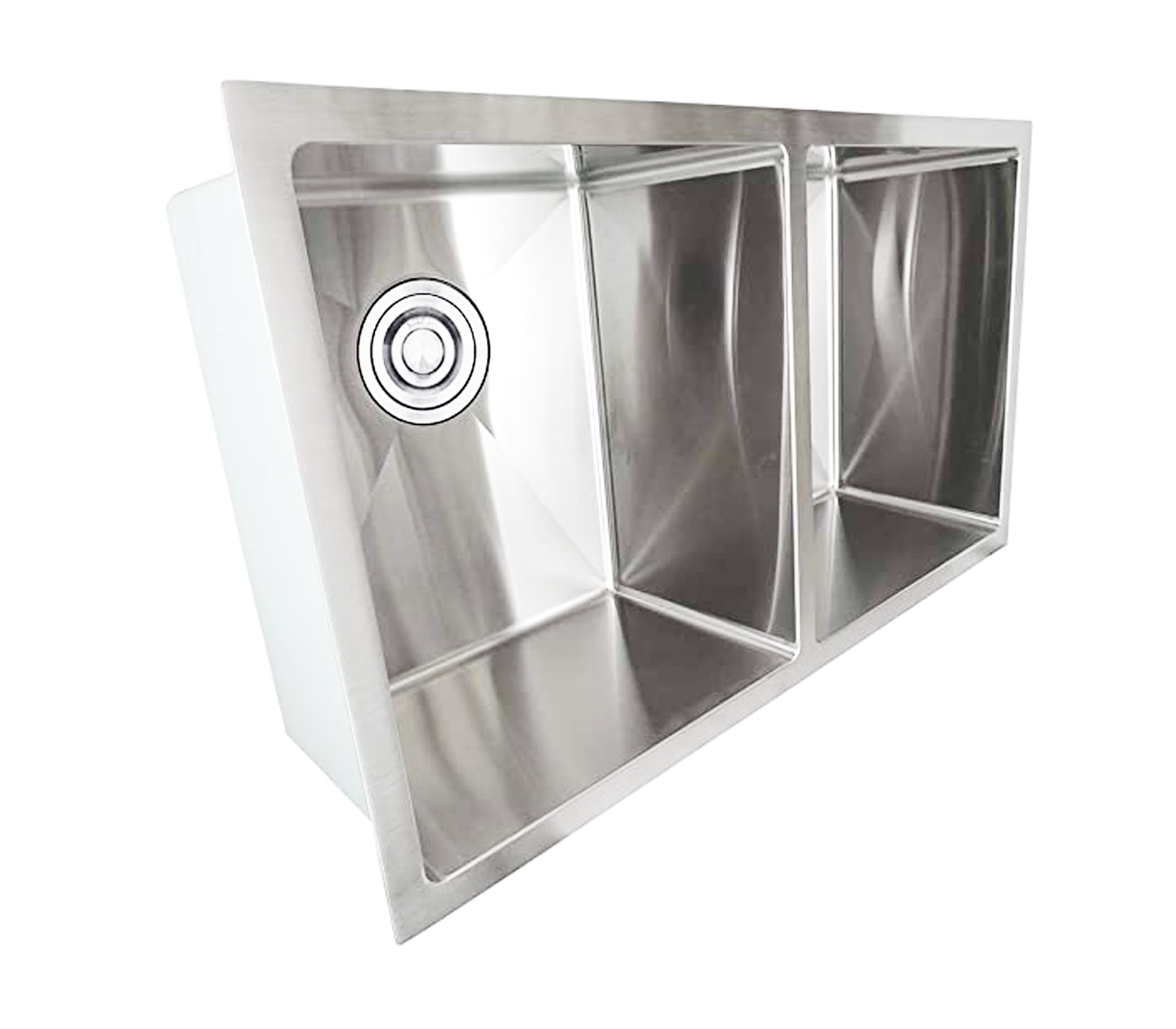 Stainless Steel Double Bowl Kitchen Sink - Equal Size Basins for Food Prep & Dishwashing | Perfect for Home, Restaurant & Commercial Use