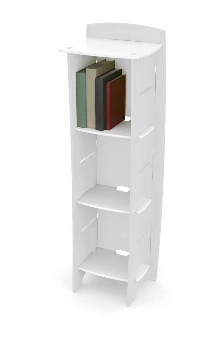 White Kids Bookcase - Sturdy Wooden Bookshelf for Children's Room, Nursery, Playroom & Classroom Organization